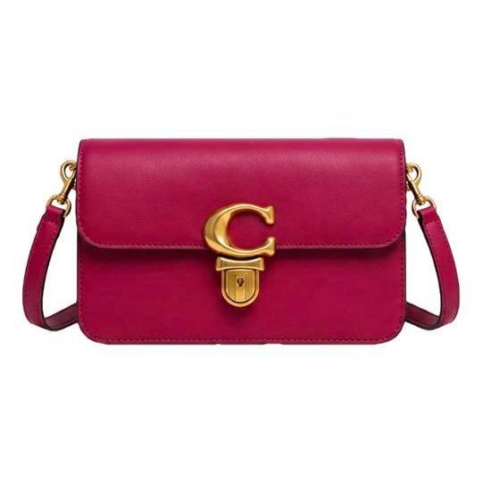 Leather clutch bag