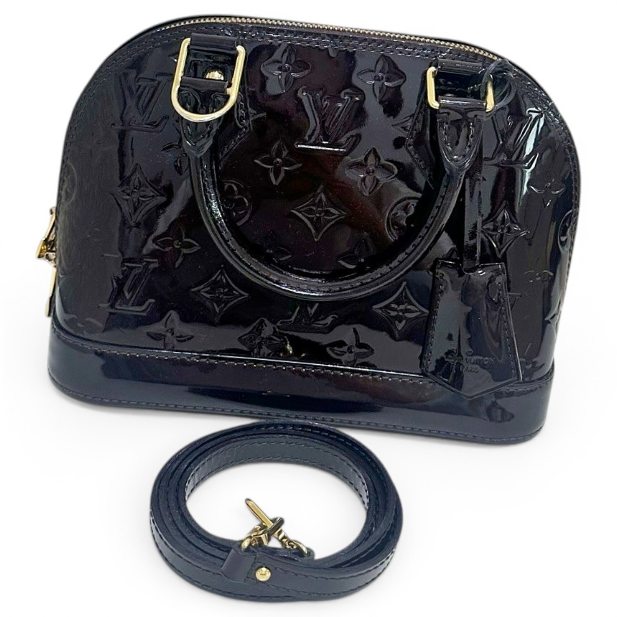 Alma BB patent leather handbag