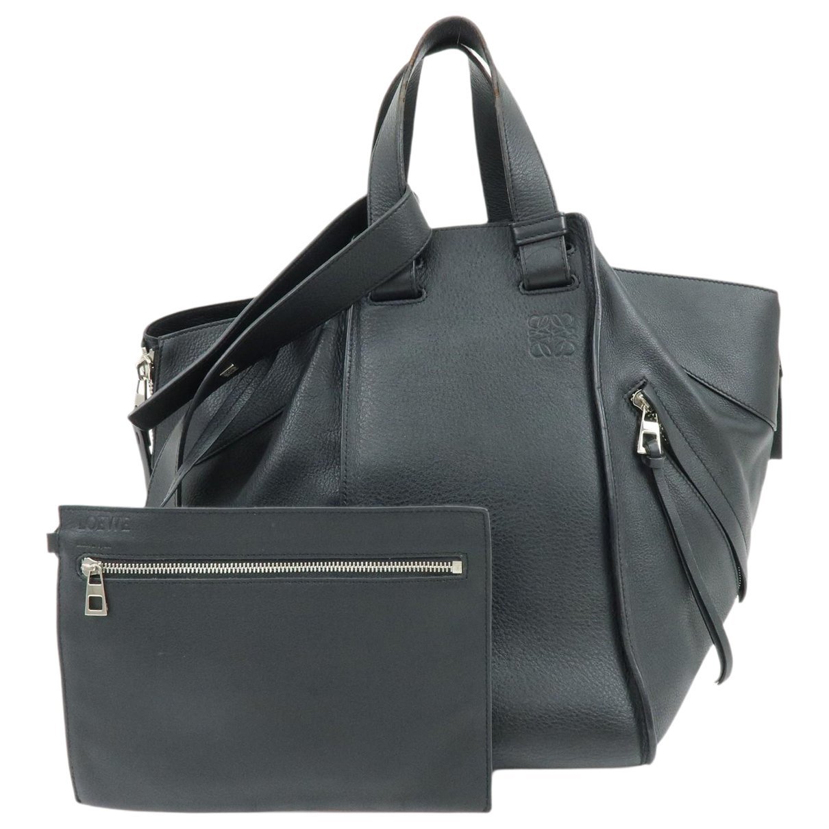 Hammock leather handbag