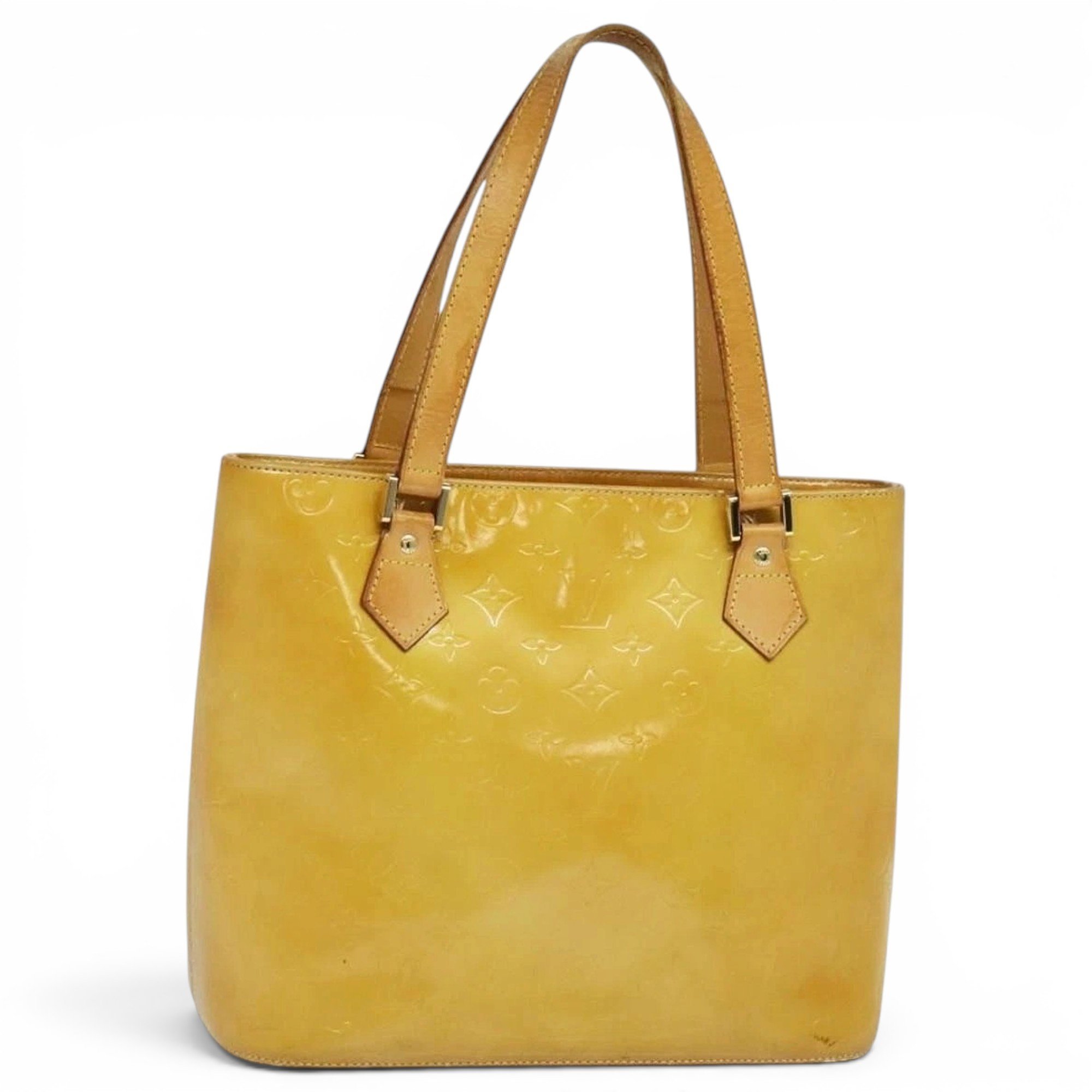 Patent leather handbag