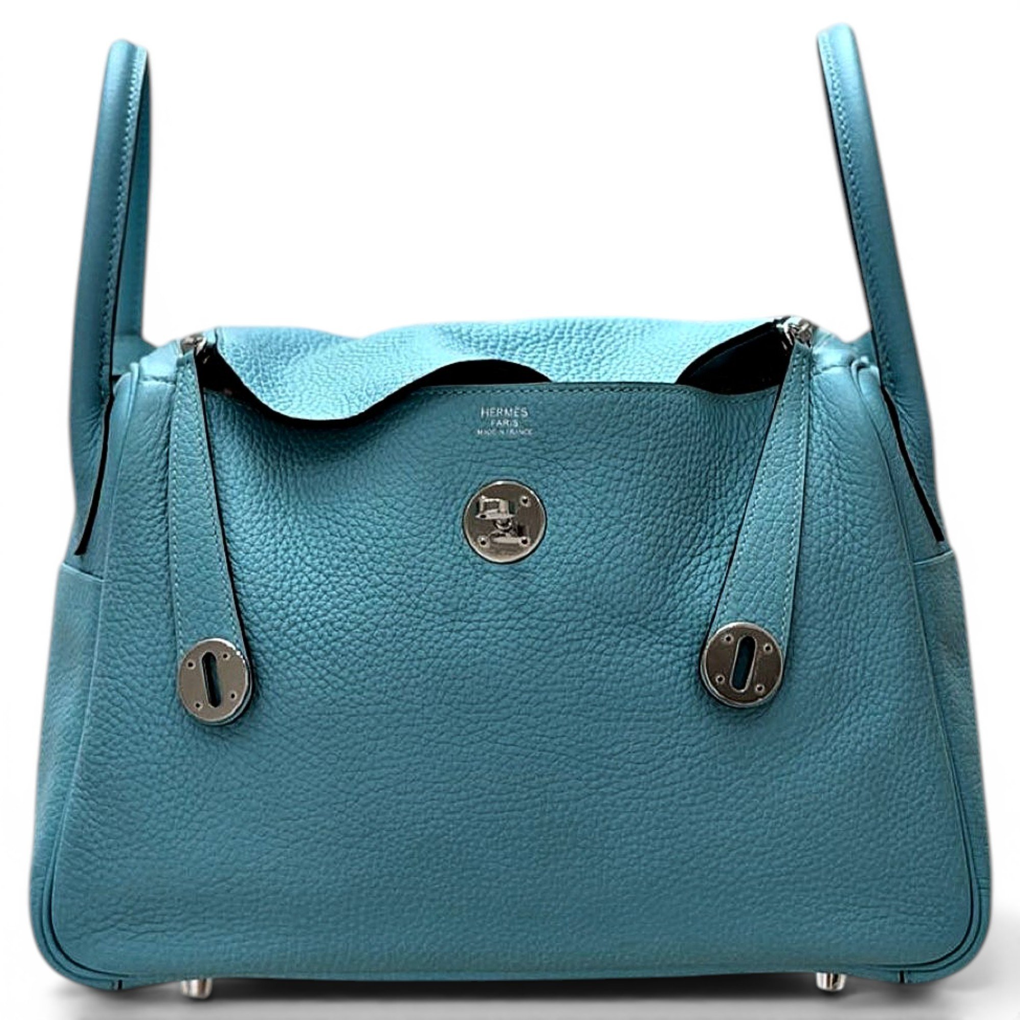 Hermes Lindy Handbag Clemence Leather