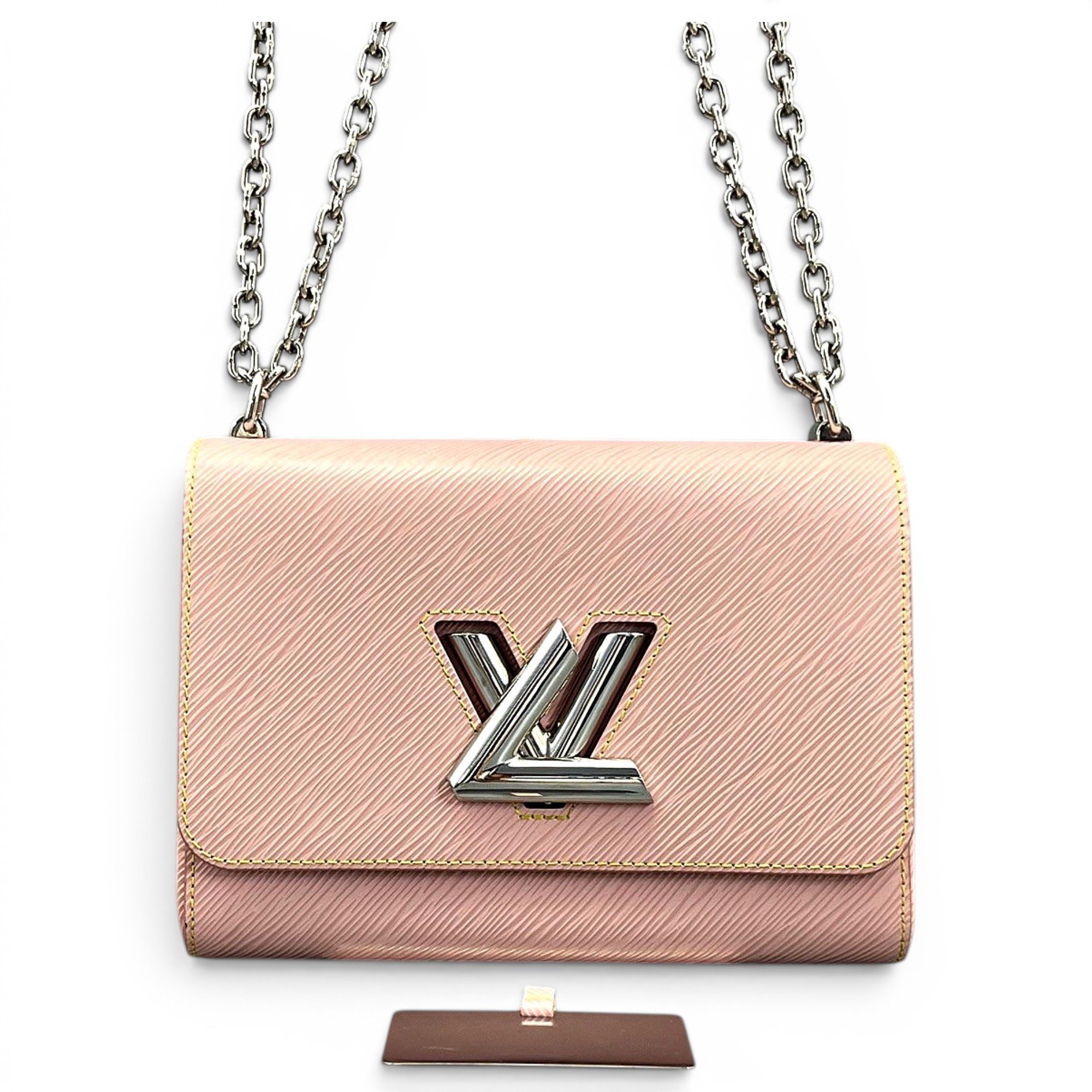 Twist leather crossbody bag