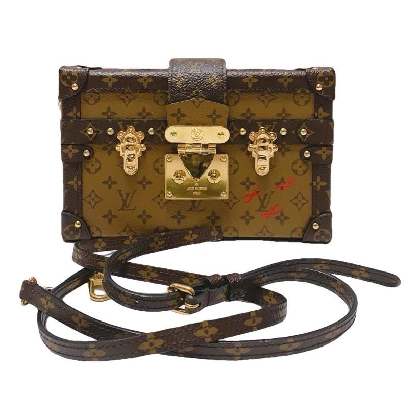 Petite Malle leather handbag