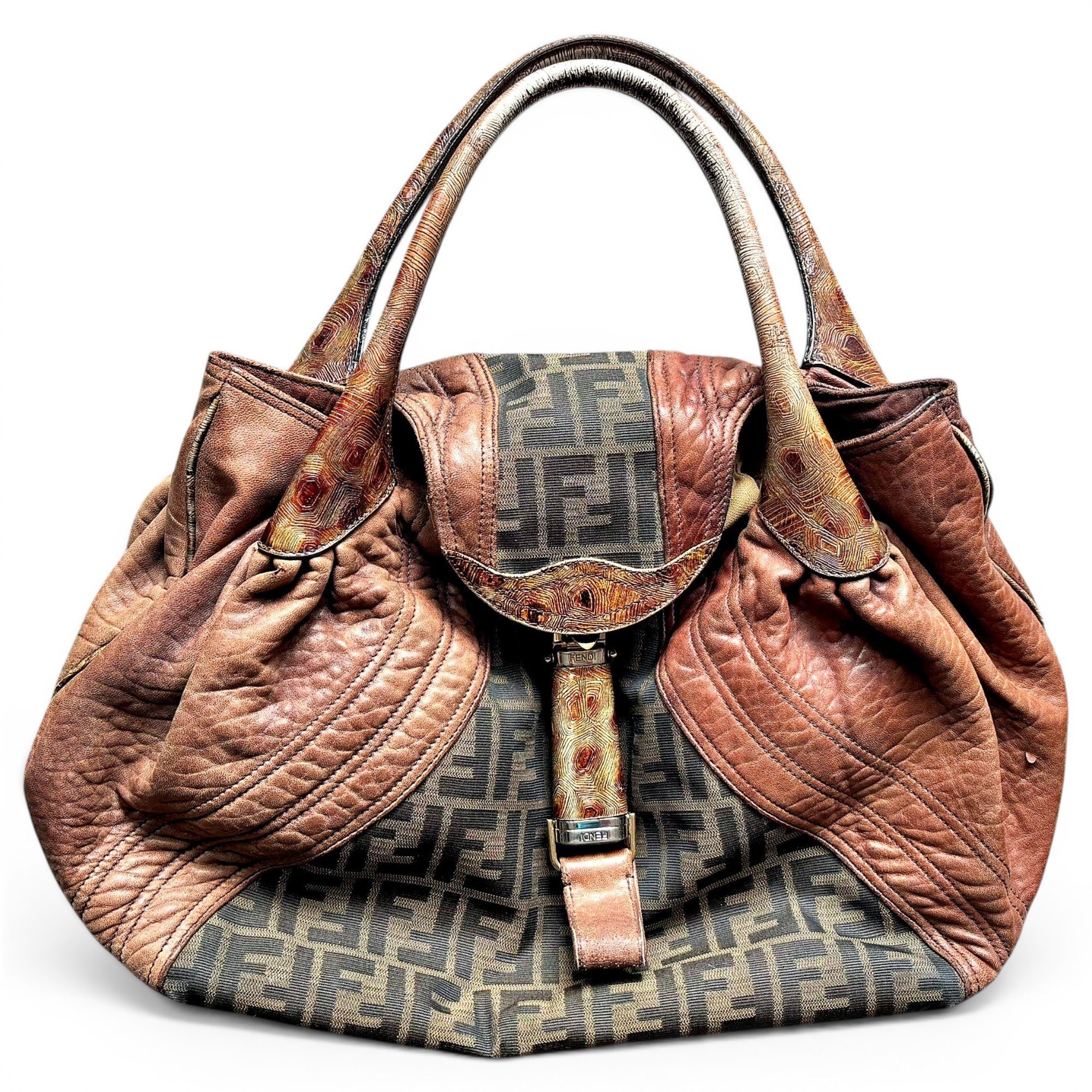 Spy leather handbag