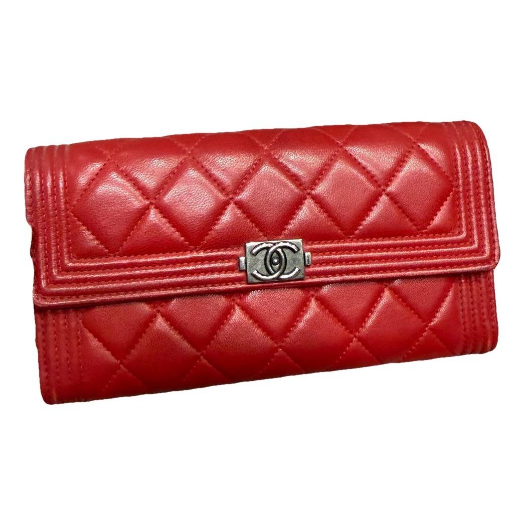 Leather clutch bag