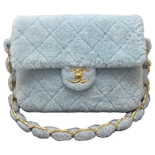 Faux fur handbag