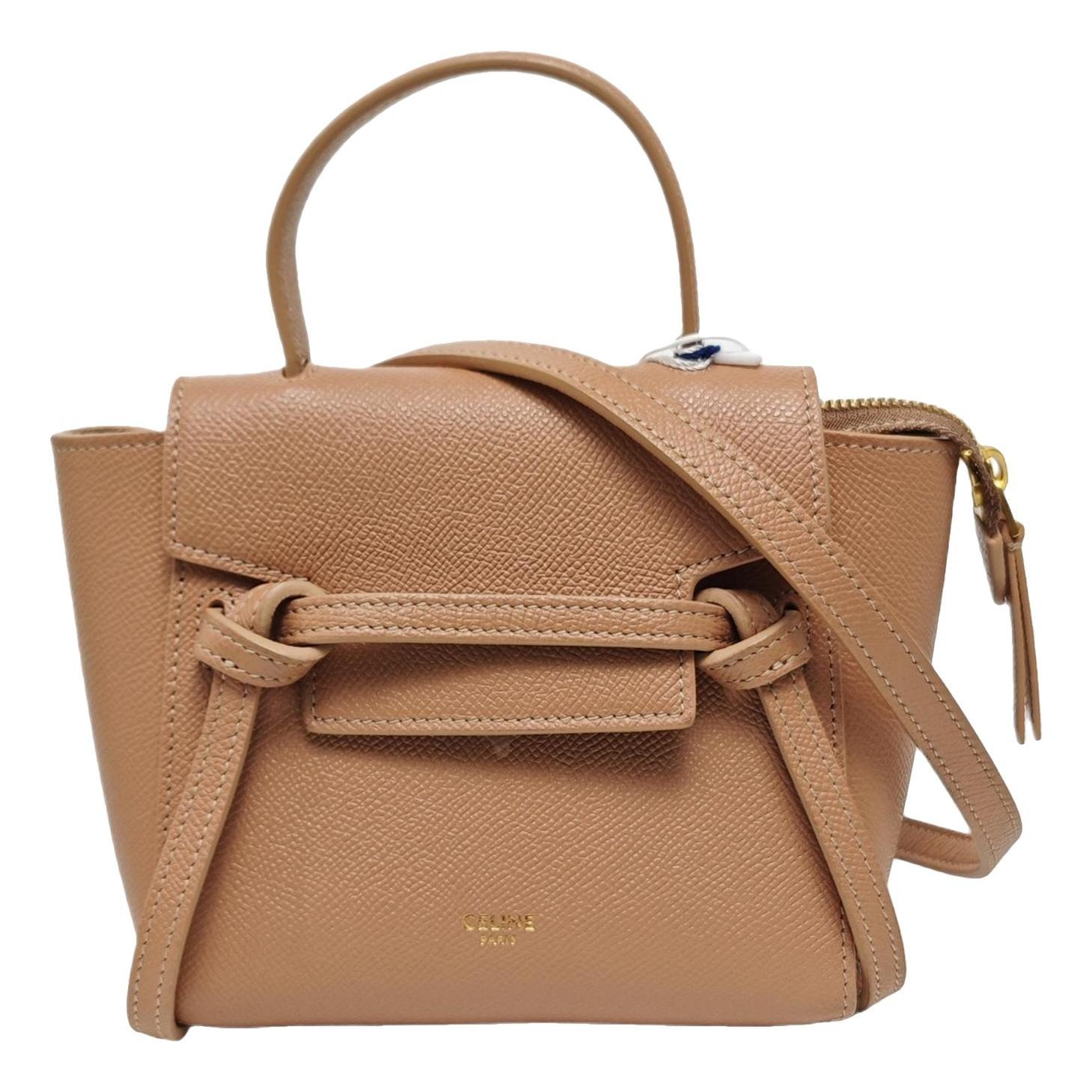 Belt leather handbag