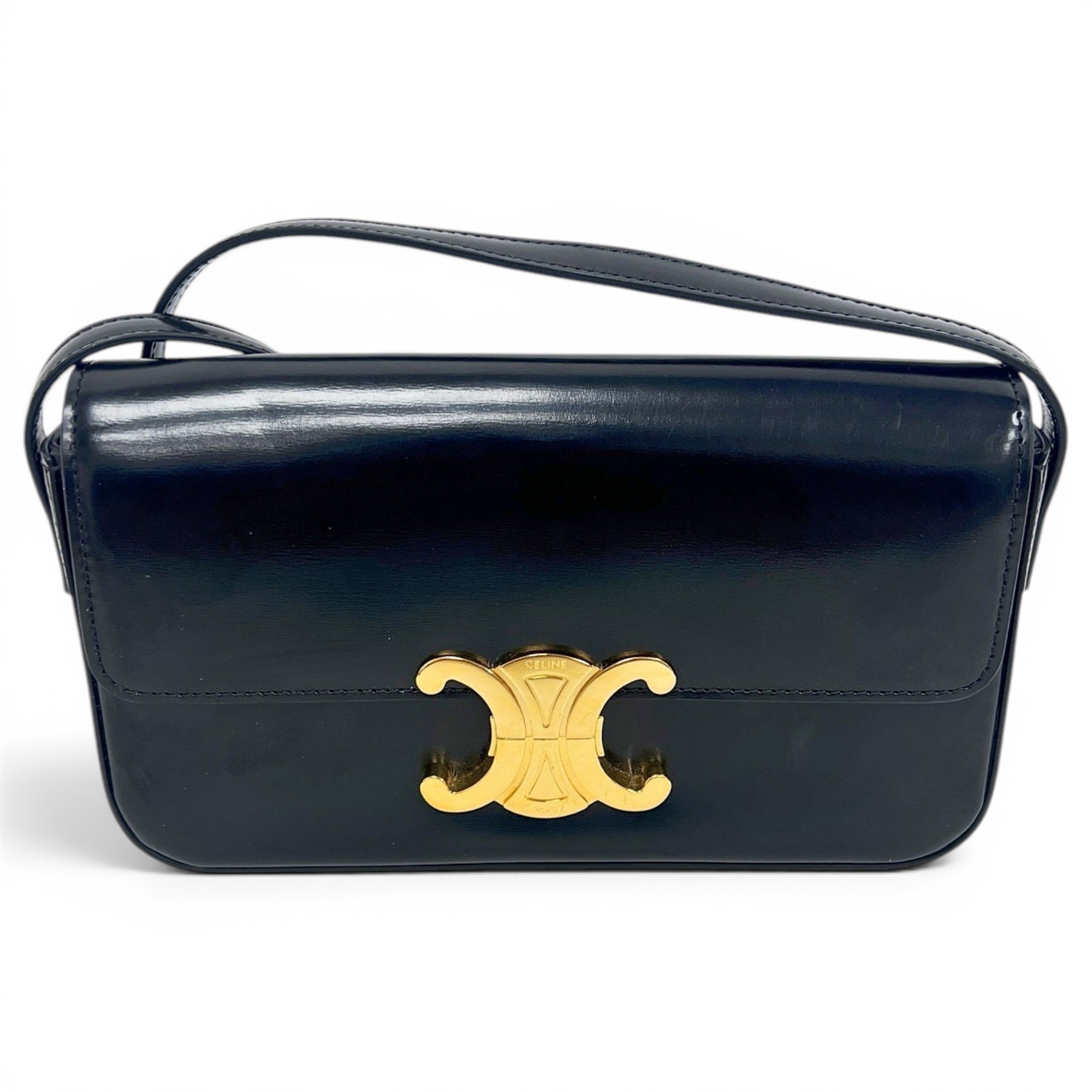 Triomphe leather handbag