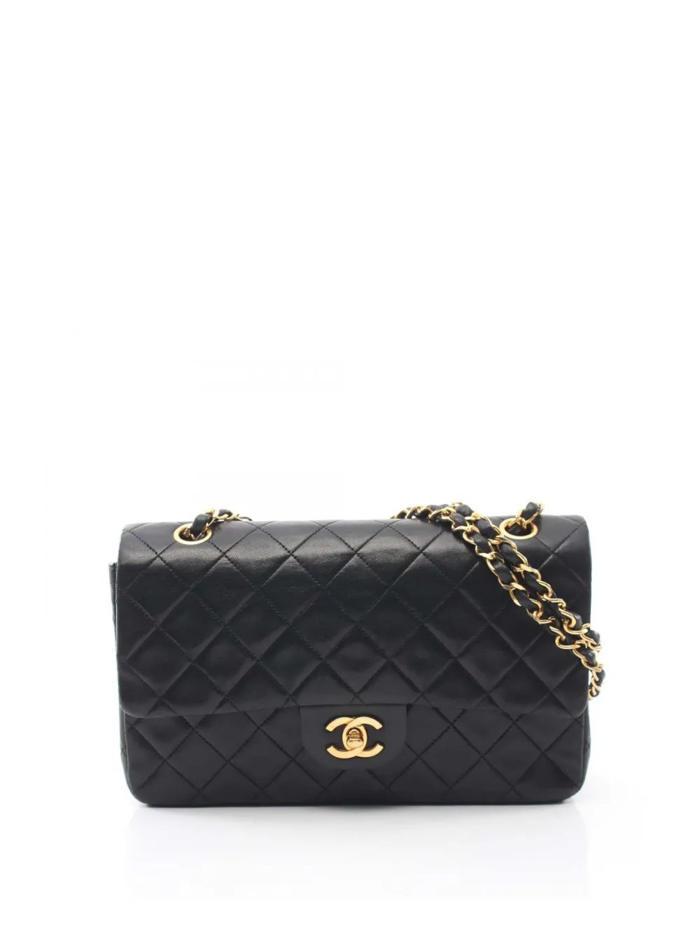 1986-1988 Medium Classic Lambskin Double Flap shoulder bag