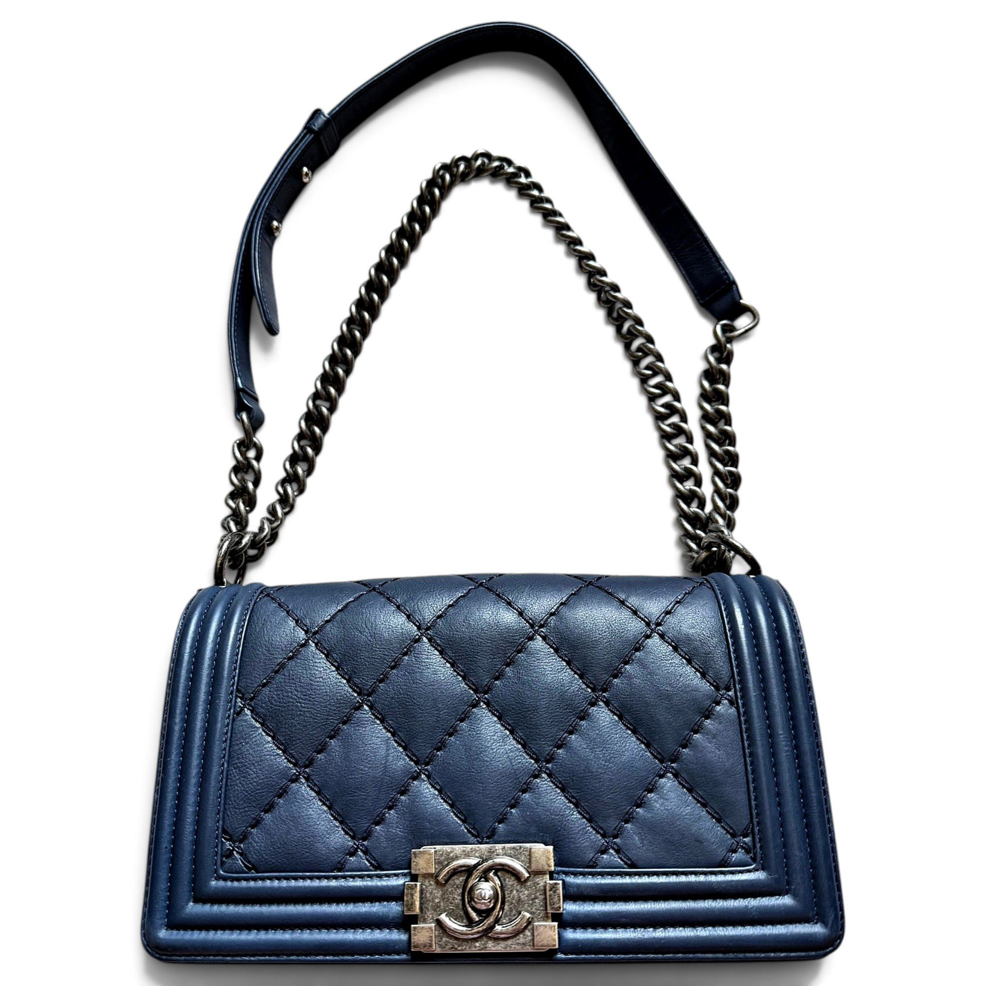 Boy leather crossbody bag