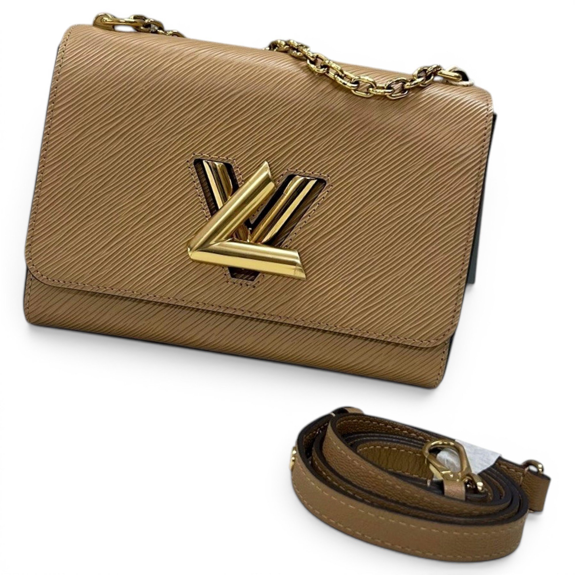 Twist leather handbag