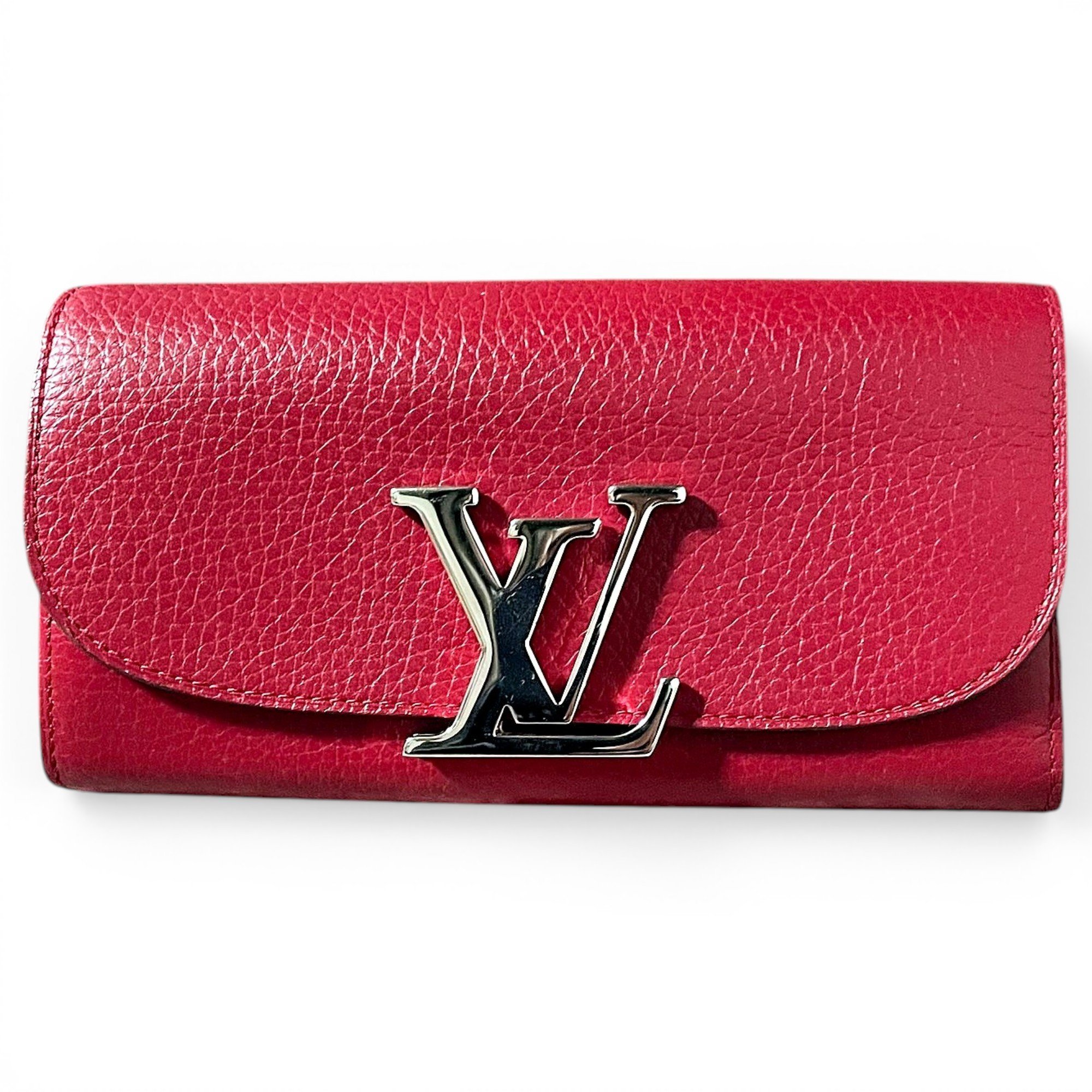 Leather clutch bag