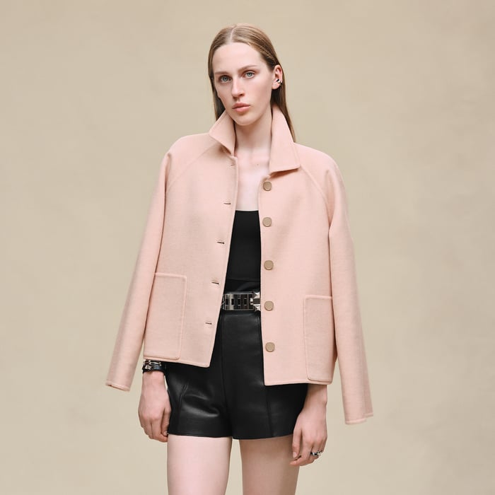 Rose Palomino Cashmere Jacket