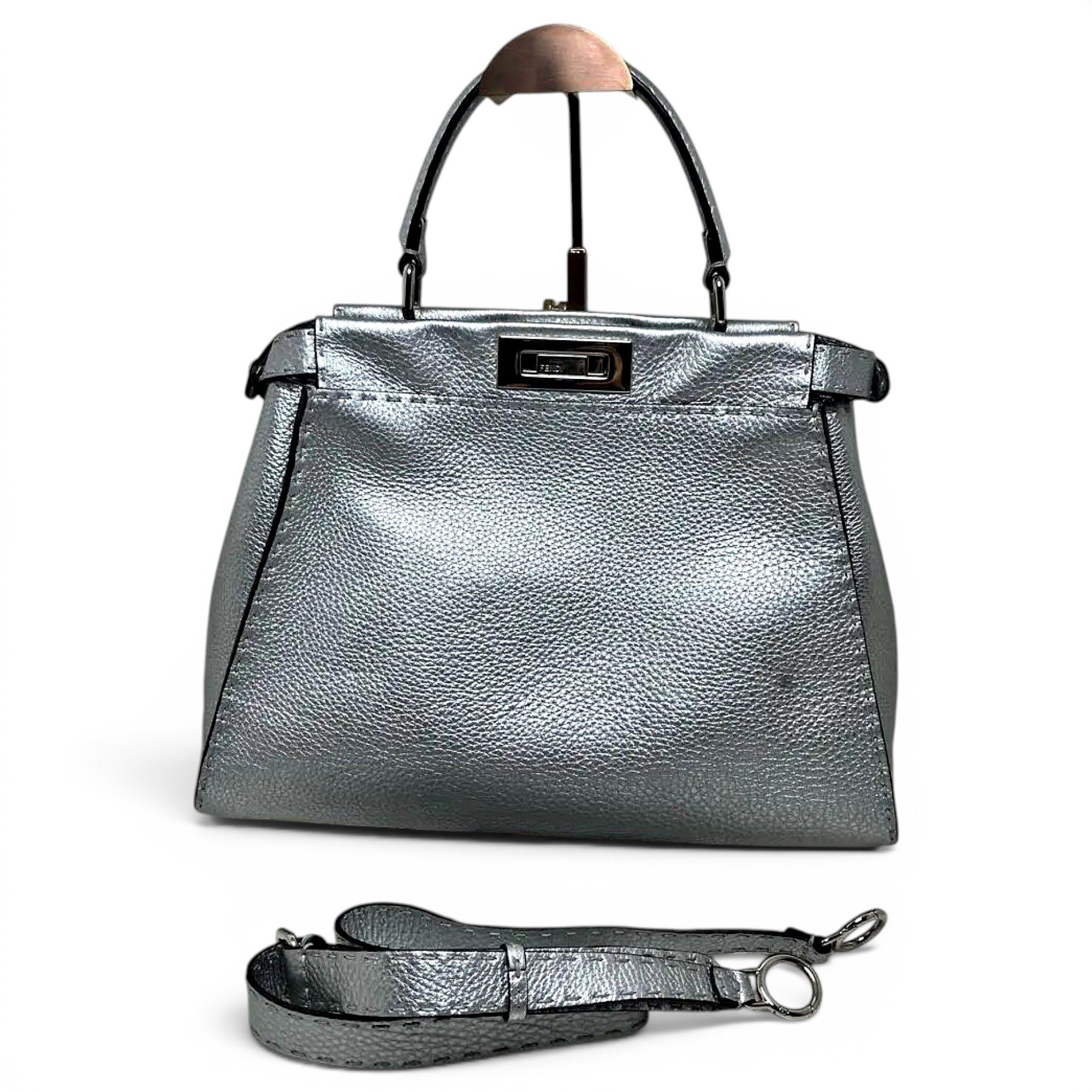 Peekaboo leather handbag