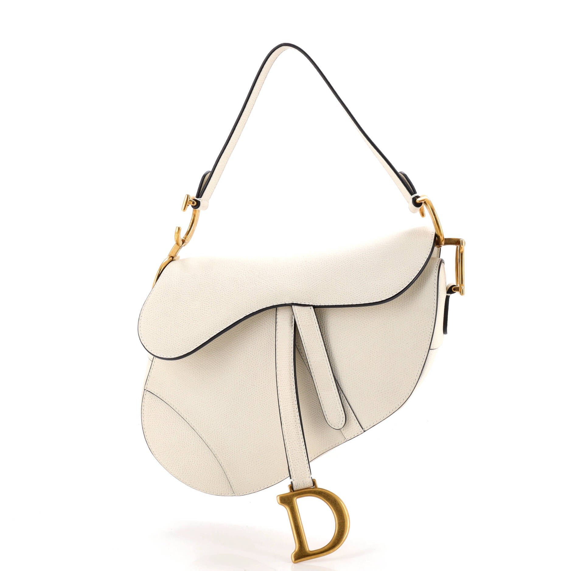 Saddle Handbag Leather Medium
