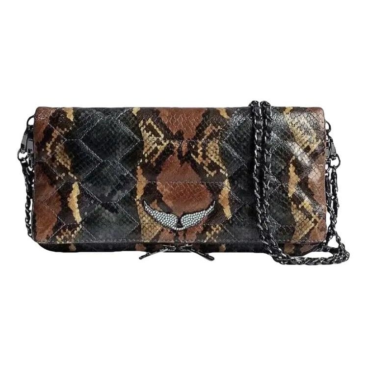 Rock leather crossbody bag