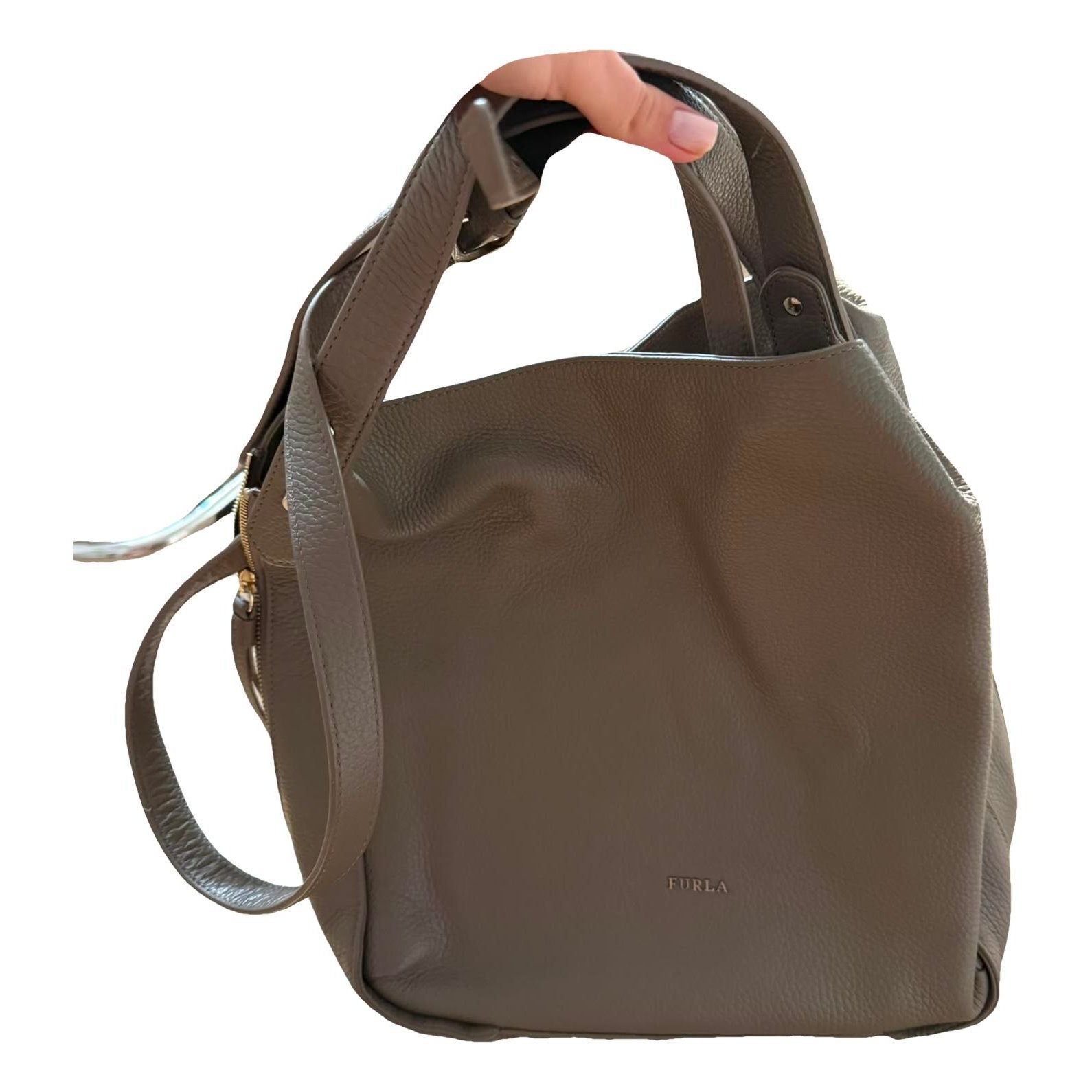 Leather handbag
