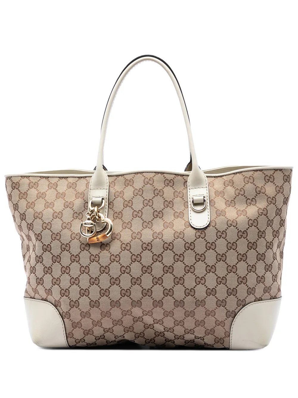 2016-2026 GG Canvas Heart Bit tote bag