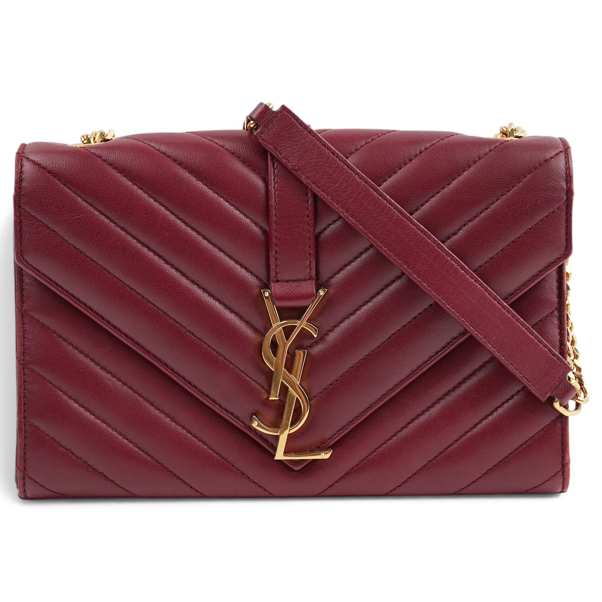 Envelope leather crossbody bag
