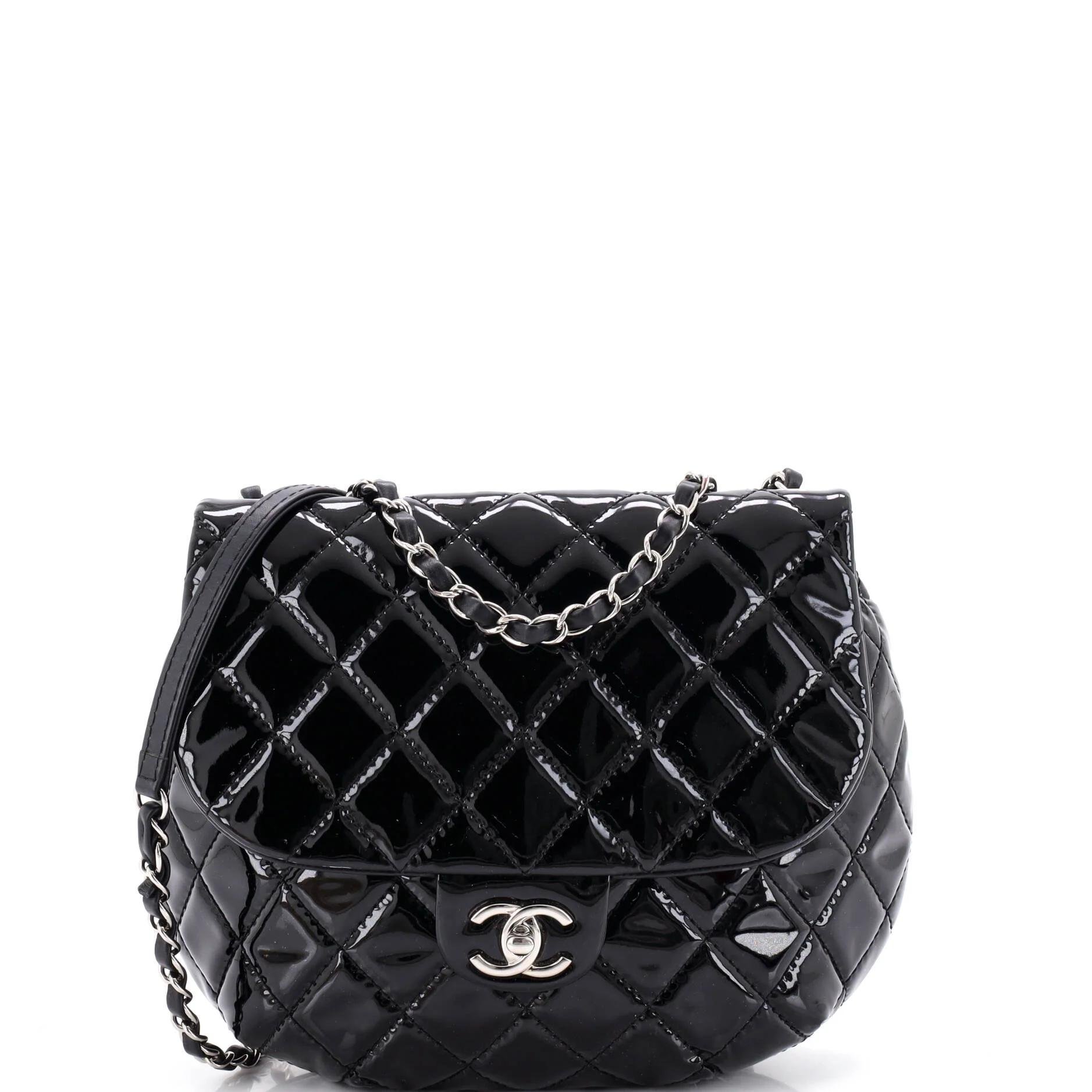 Patent leather handbag