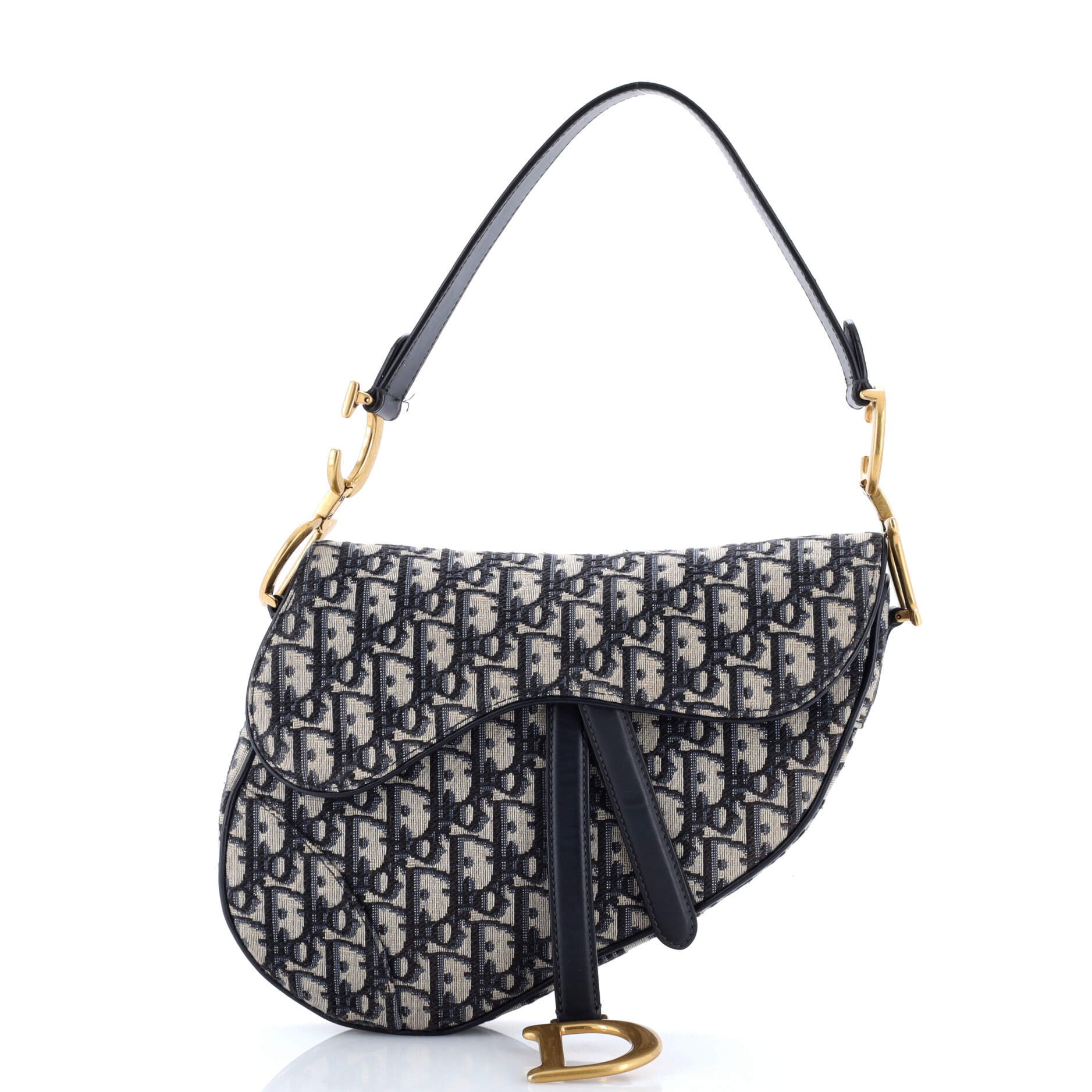 Dior Saddle Handbag Oblique Canvas Medium