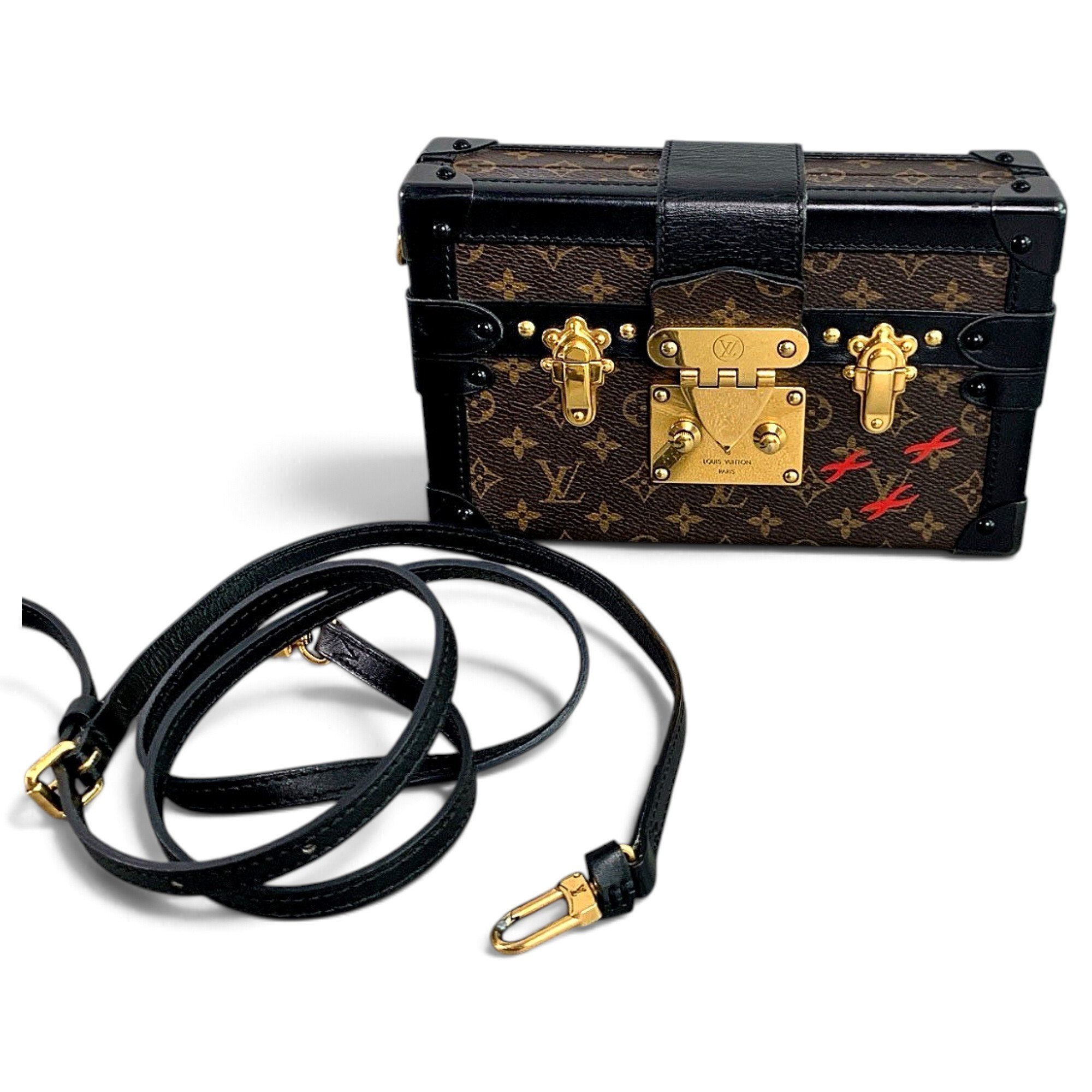 Petite Malle leather handbag