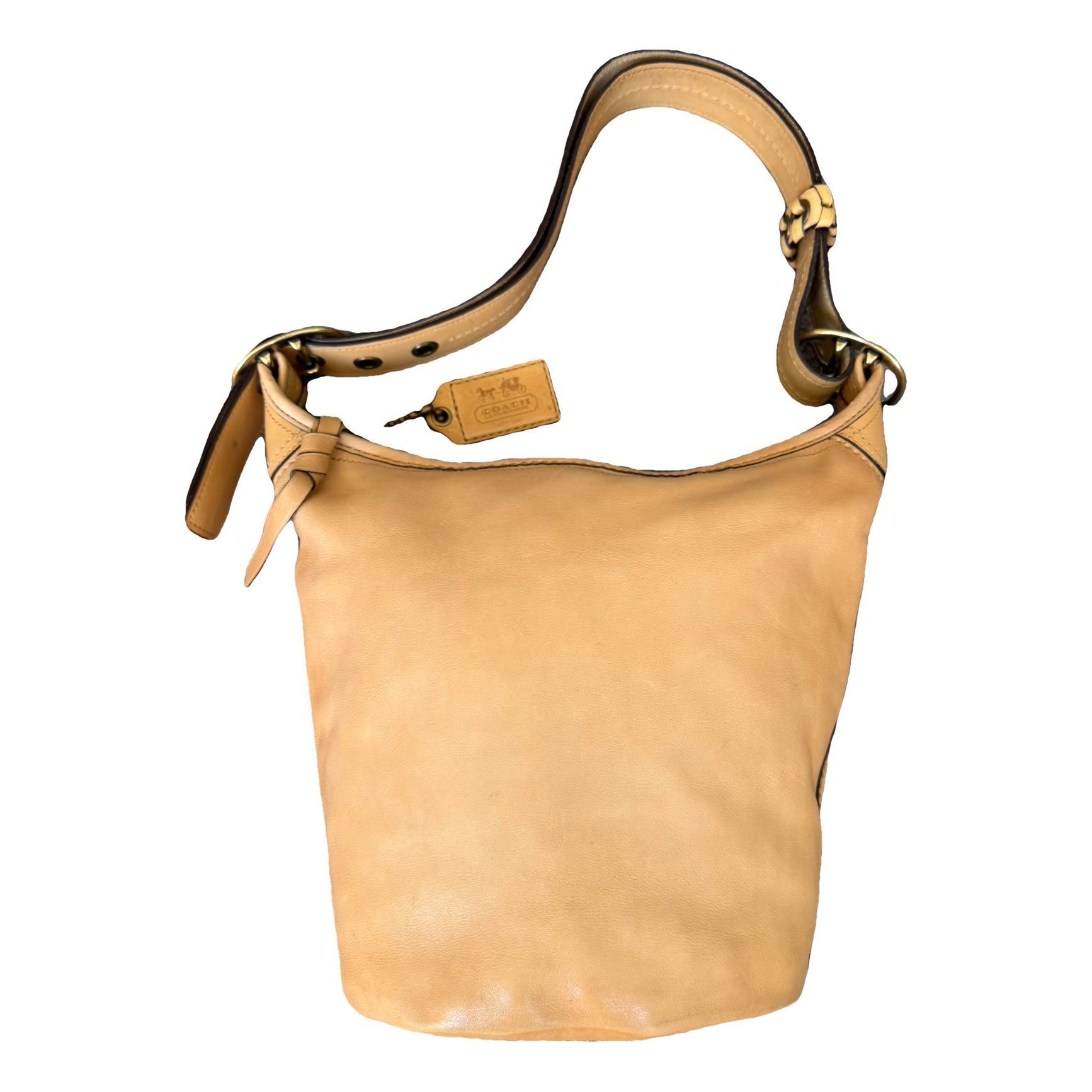 Abby duffle leather handbag