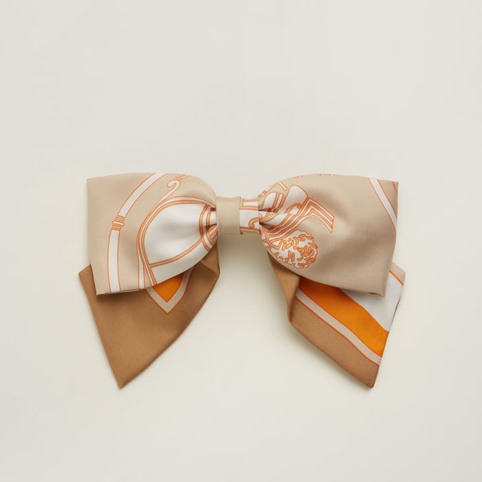 Beige Palomino "Ex-libris" Grenelle Hair Clip