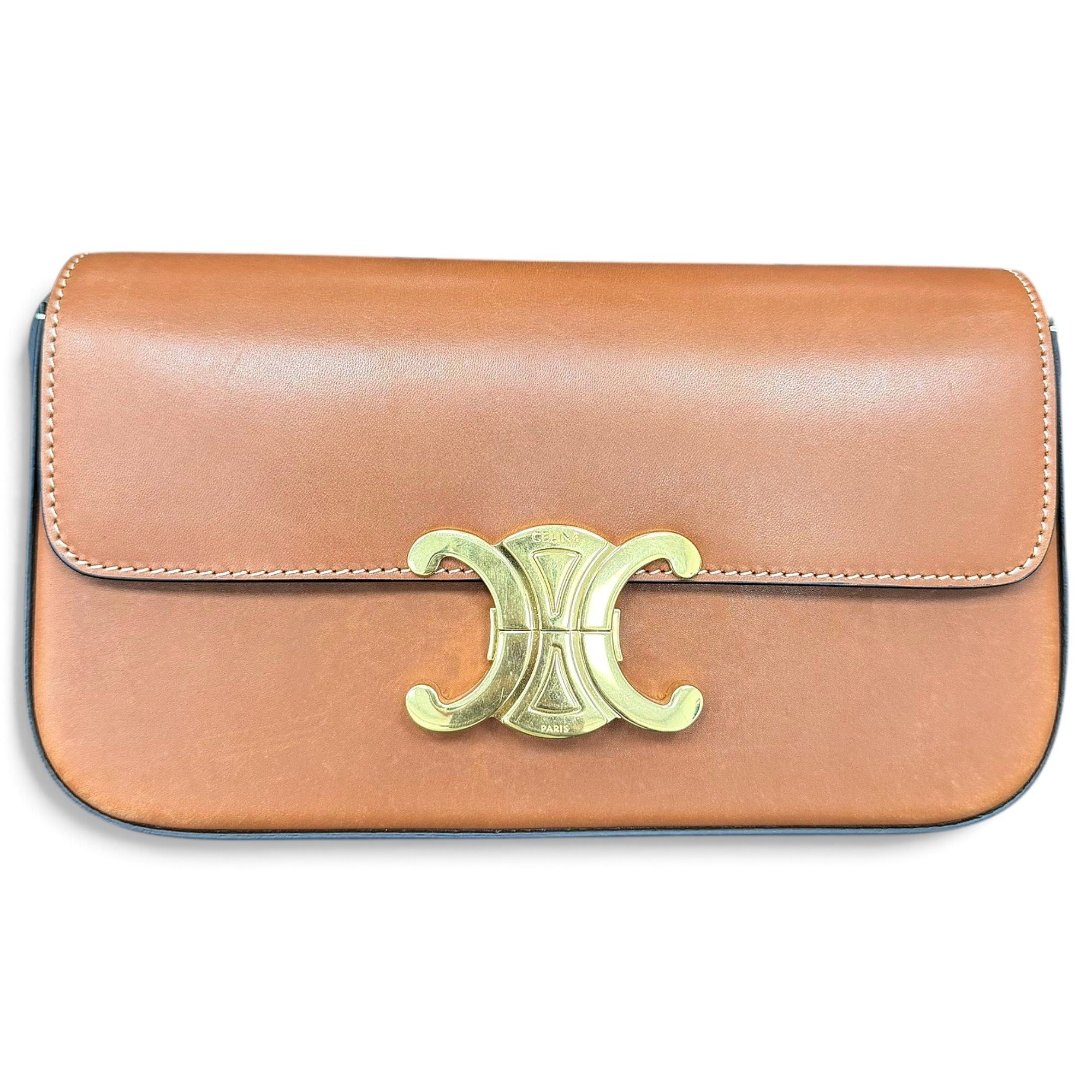 Triomphe Long leather handbag