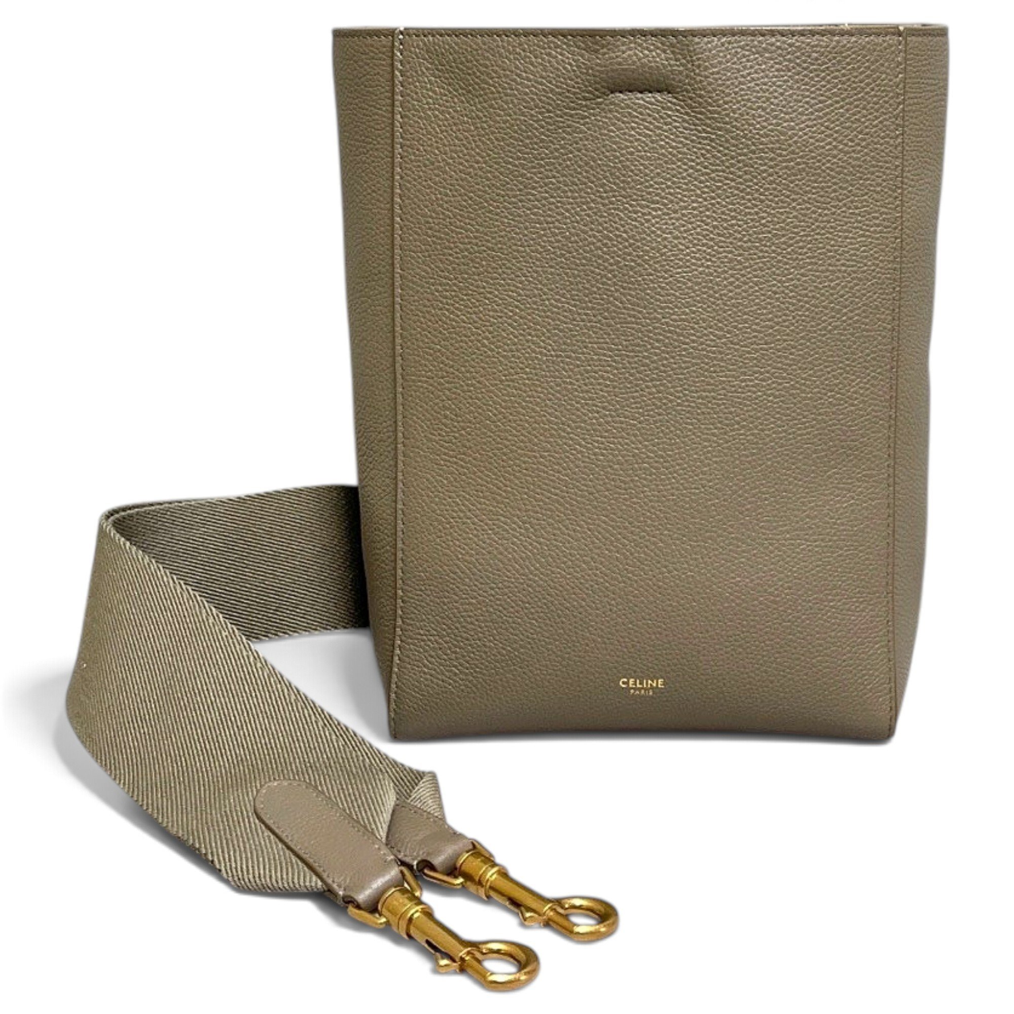 Seau Sangle leather handbag