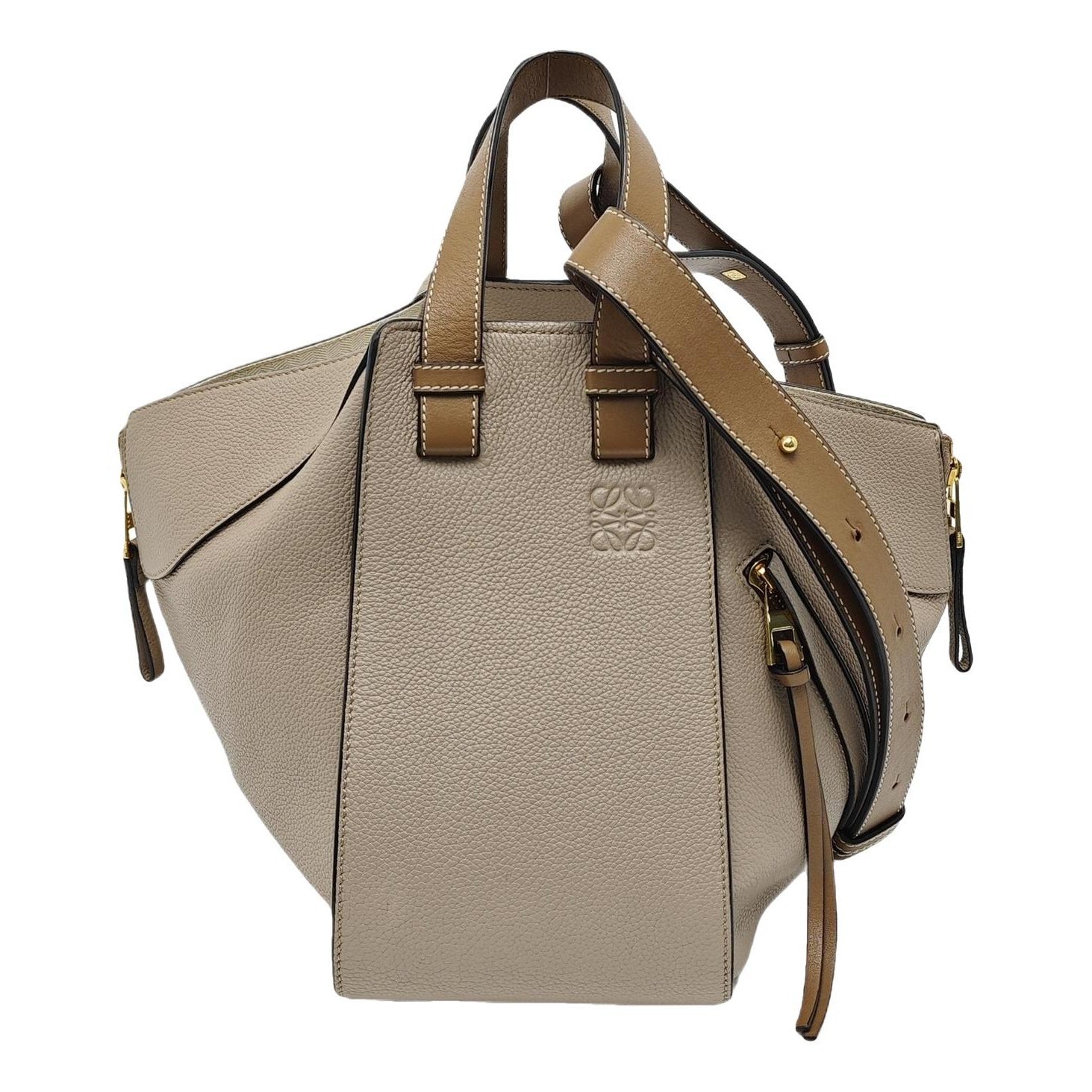 Hammock leather handbag
