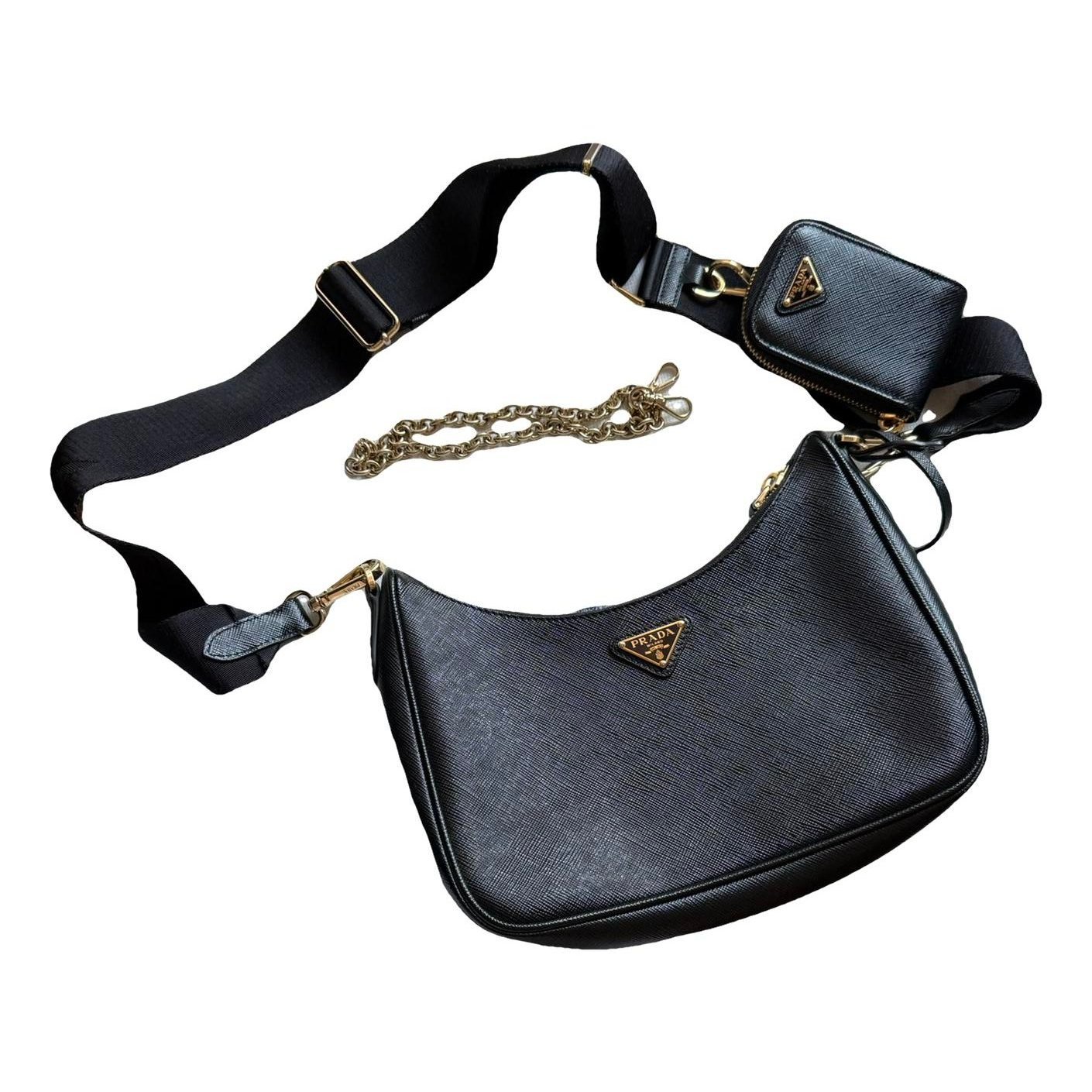 Re-edition leather crossbody bag