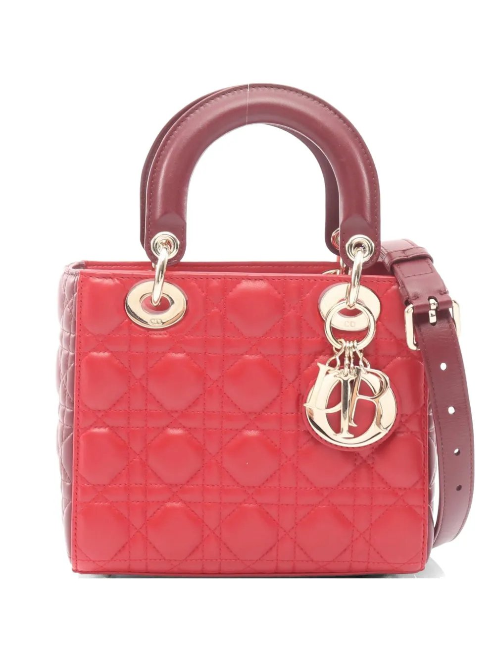 2010s mini Cannage Lady Dior tote bag