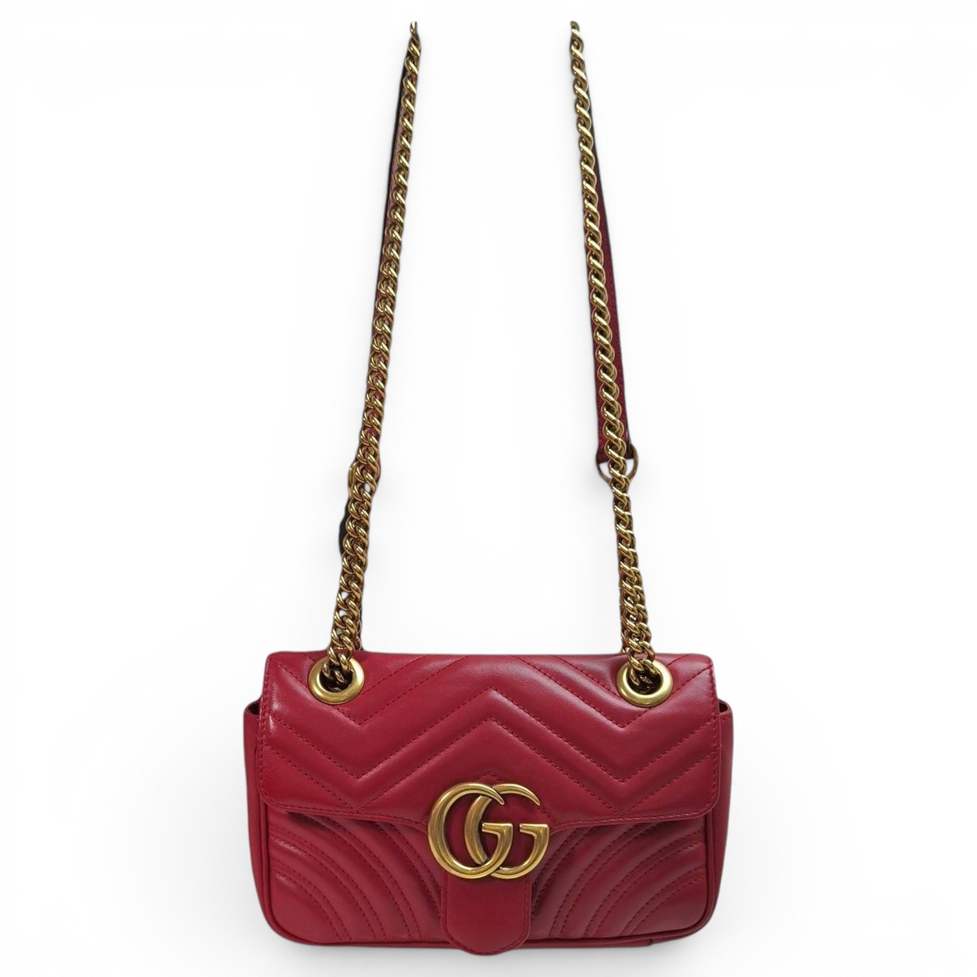 GG Marmont Flap leather handbag