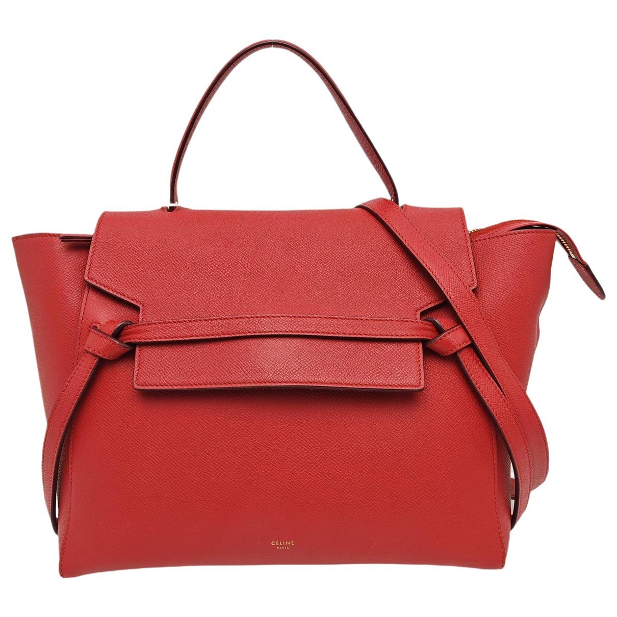 Belt leather handbag