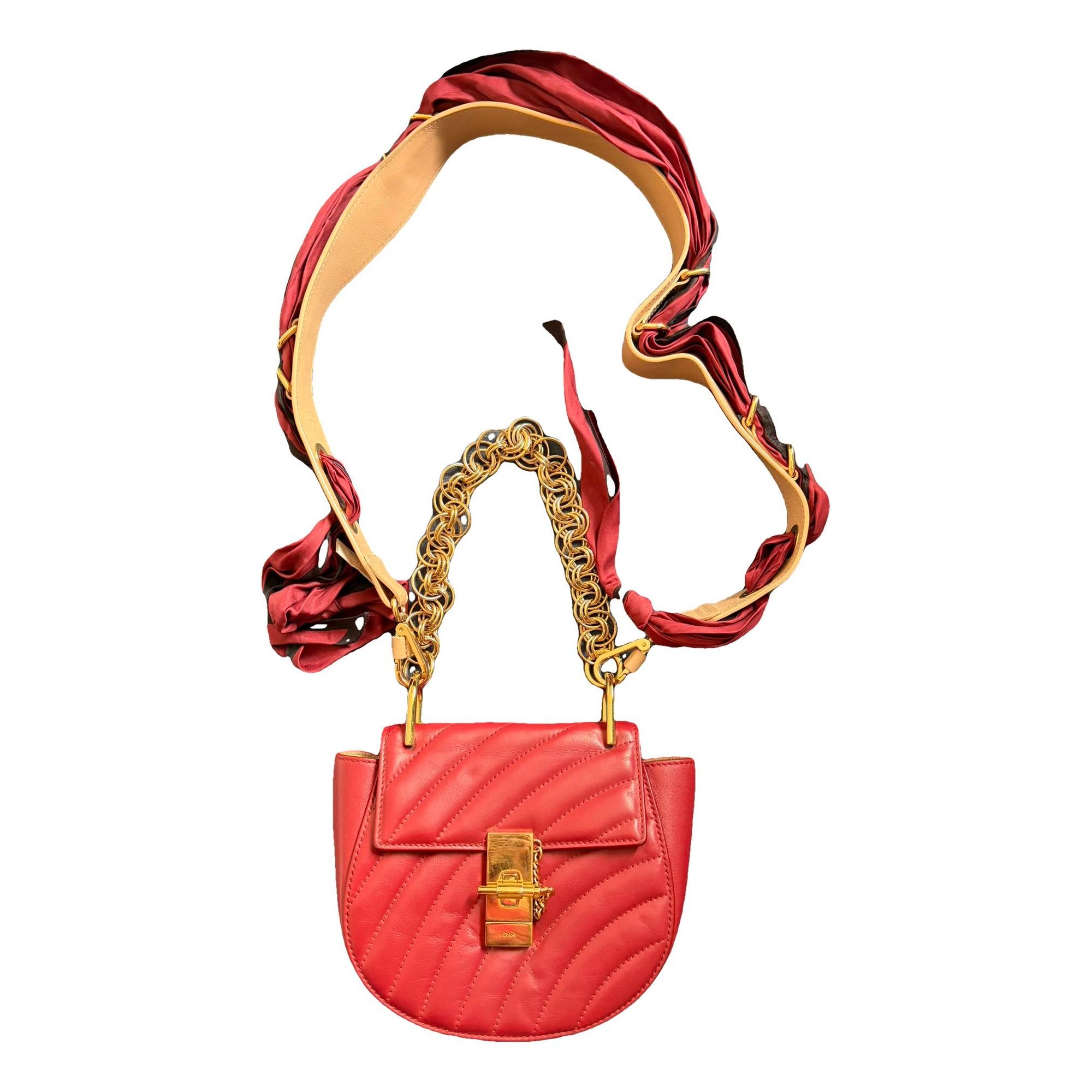 Drew leather handbag