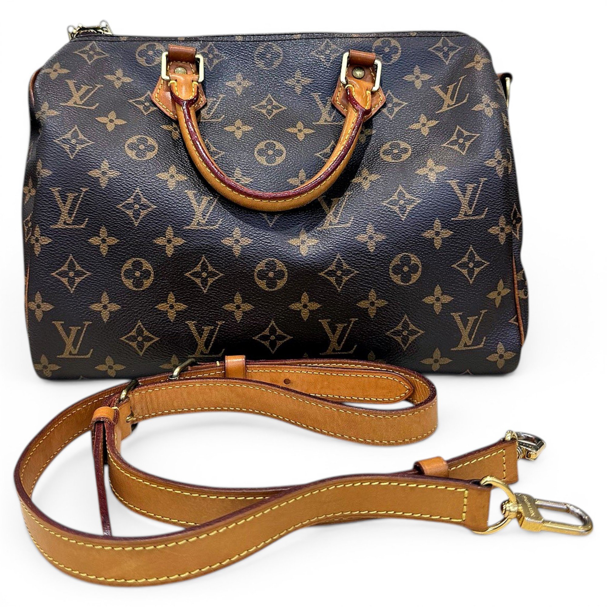 Speedy leather handbag