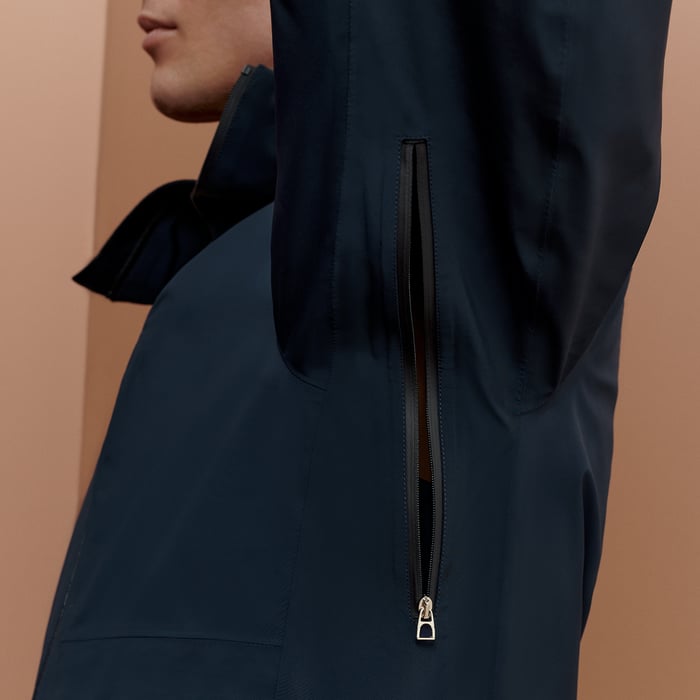 Navy Hardshell Jumping Water-resistant Jacket