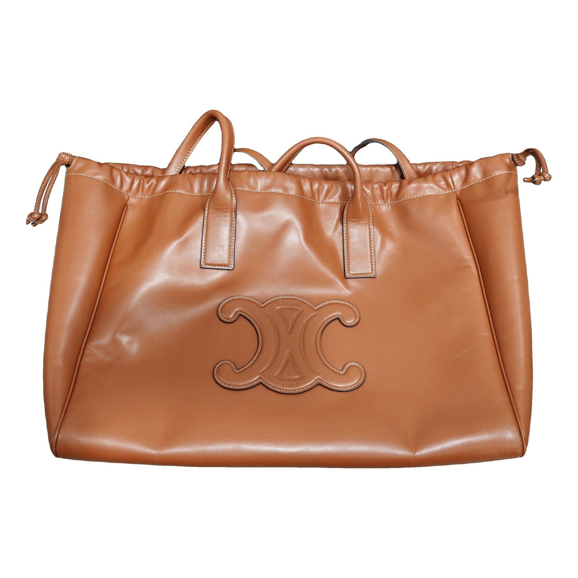 Triomphe leather tote