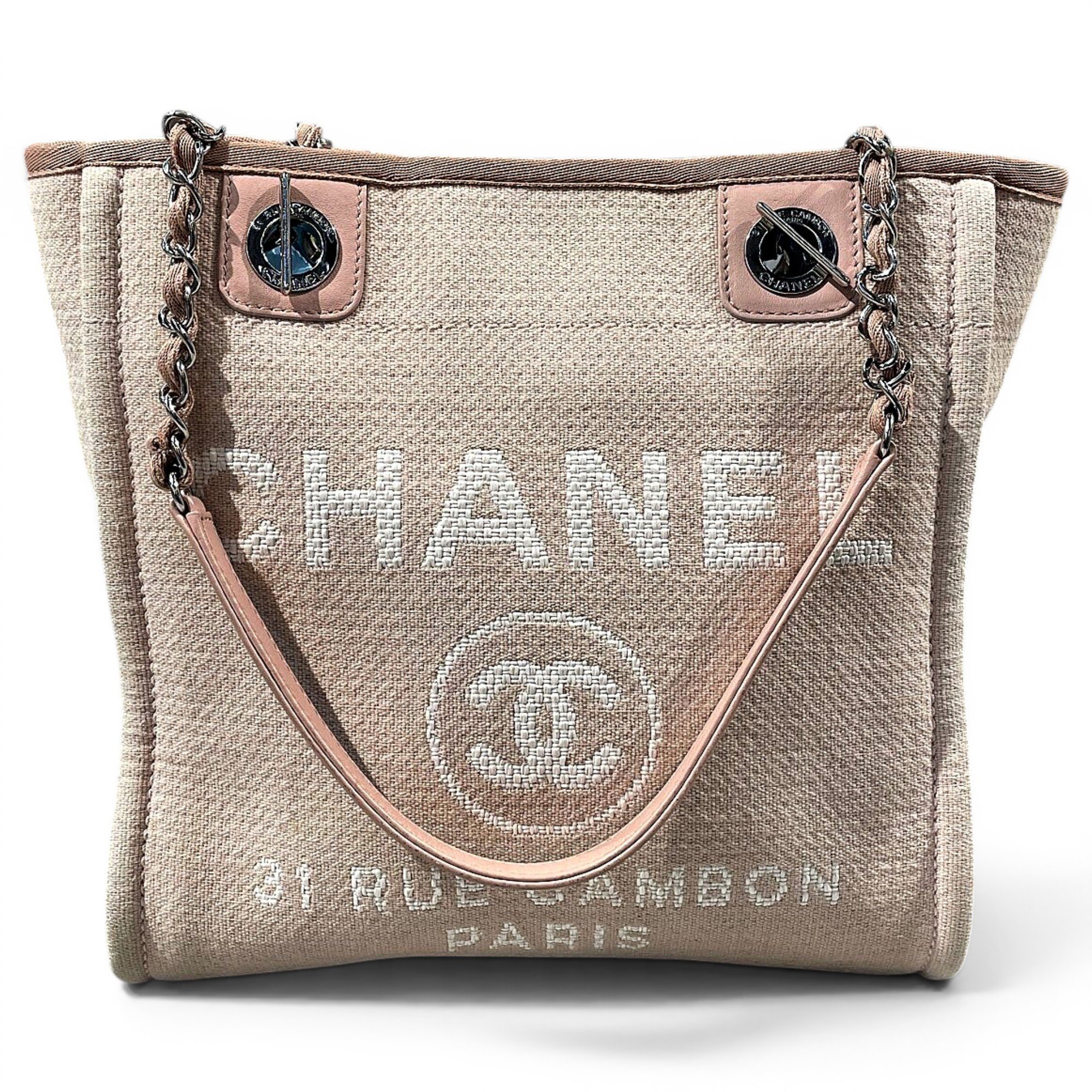 Deauville Chain leather tote