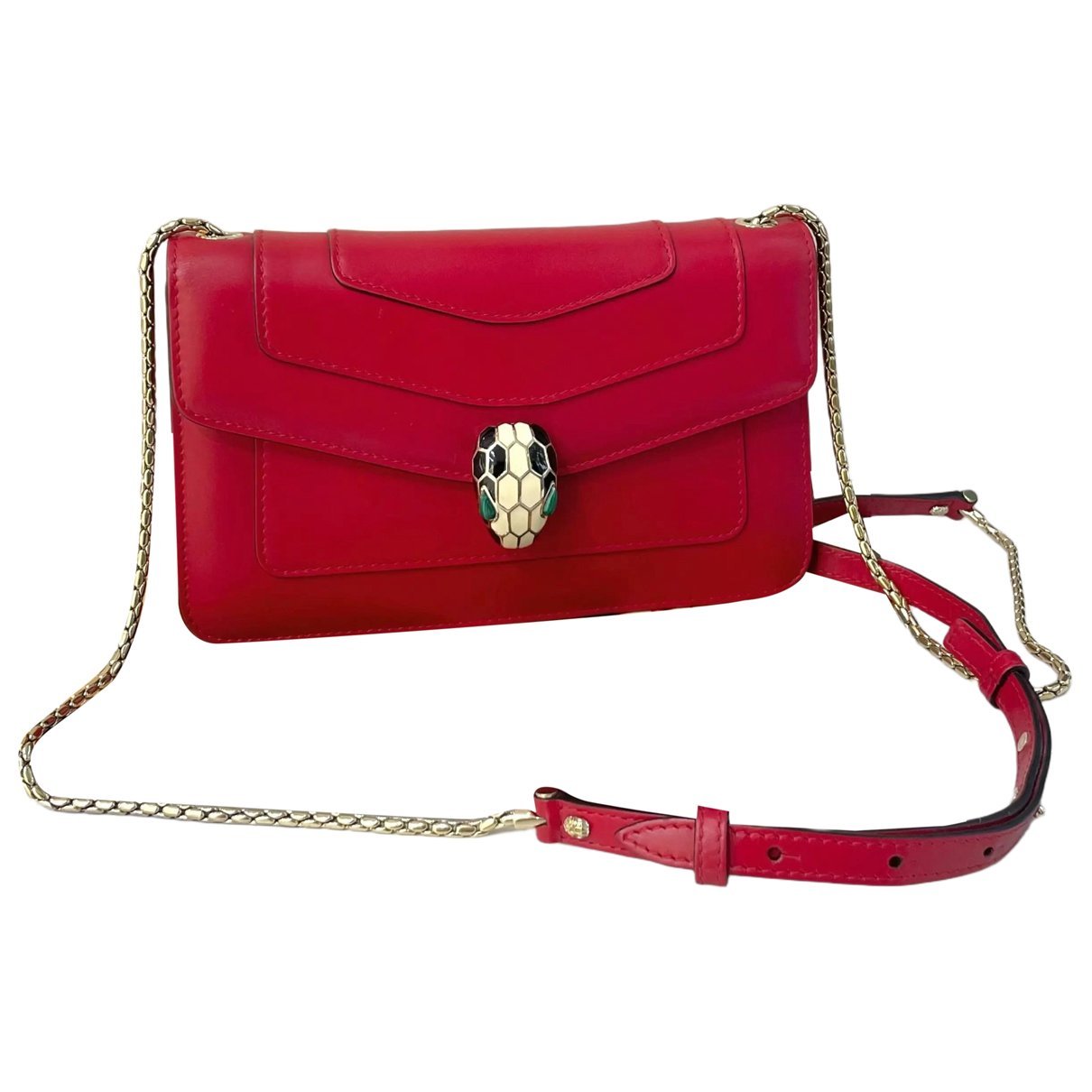 Serpenti leather handbag
