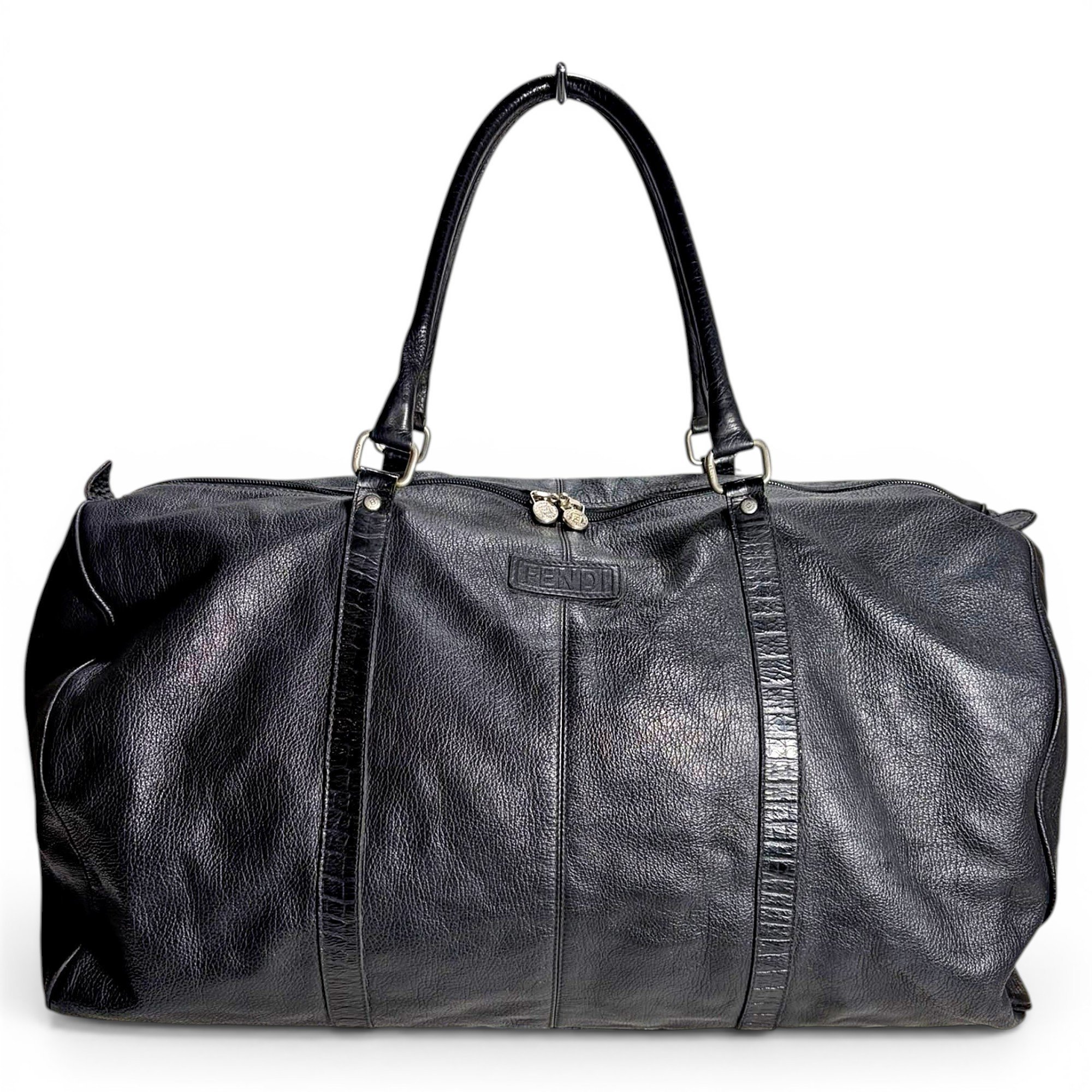 Leather bowling bag