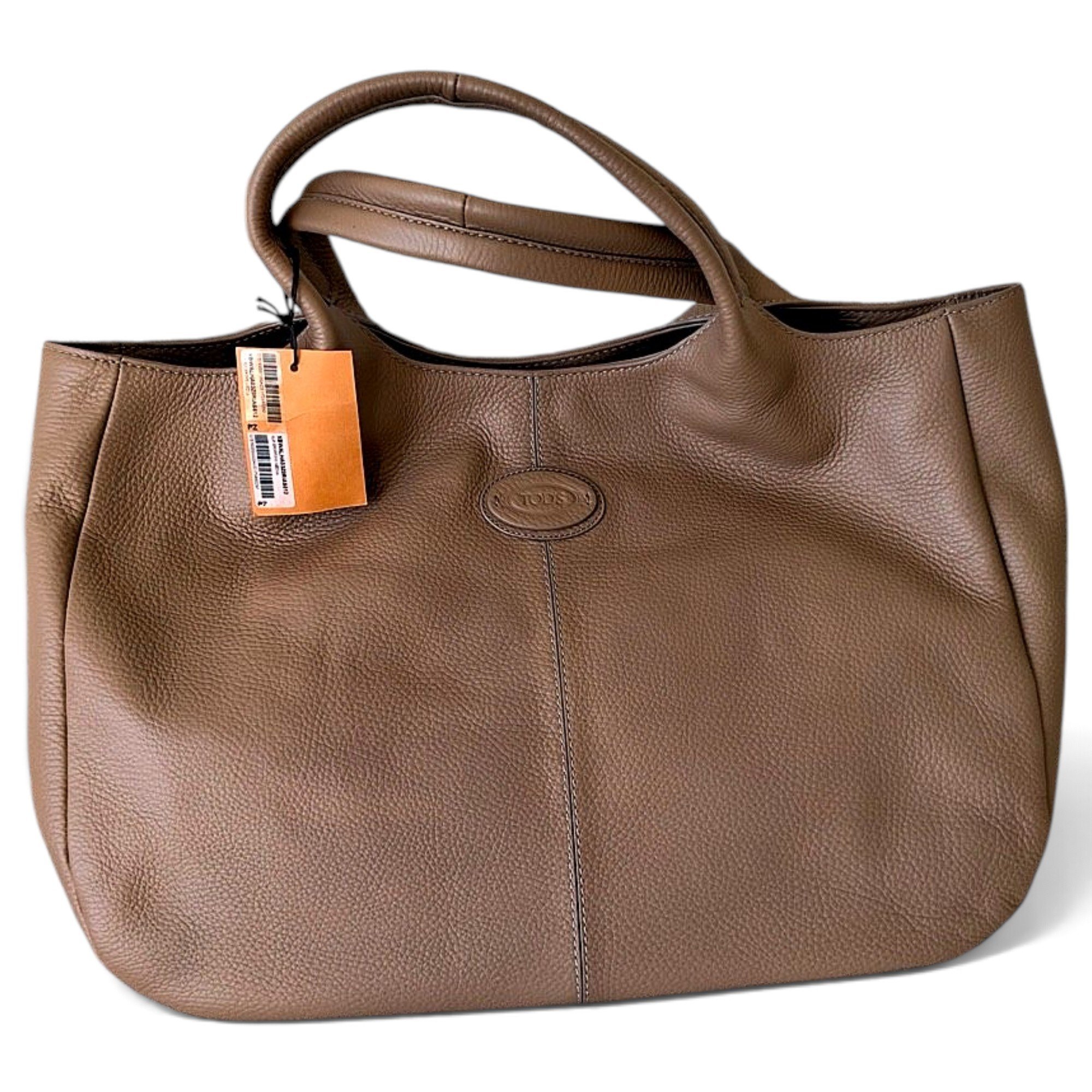 Shopping Media leather tote
