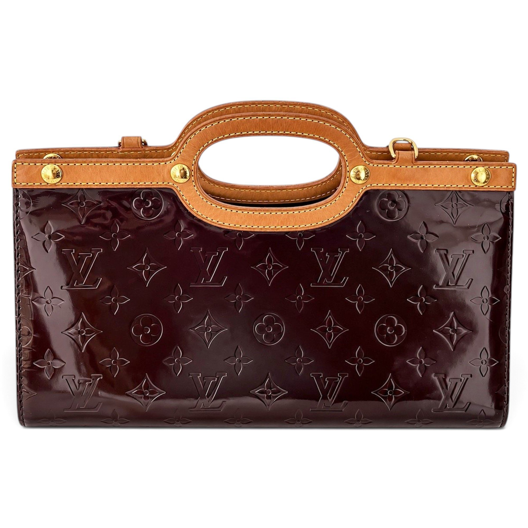 Roxbury patent leather handbag