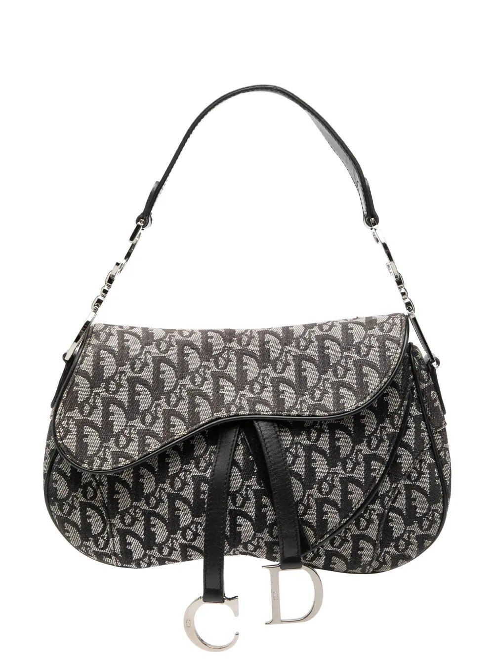 Dior 2003 Diorissimo Canvas Double Saddle Bag shoulder bag