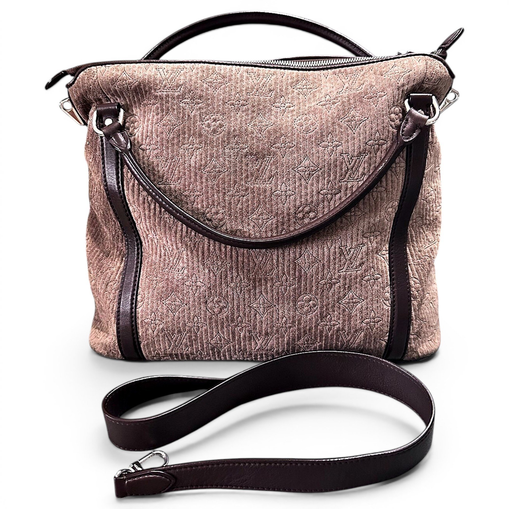 Velvet handbag