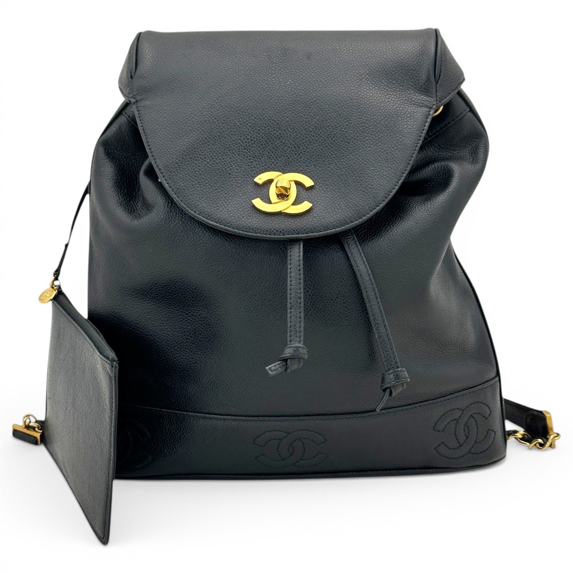 Leather backpack
