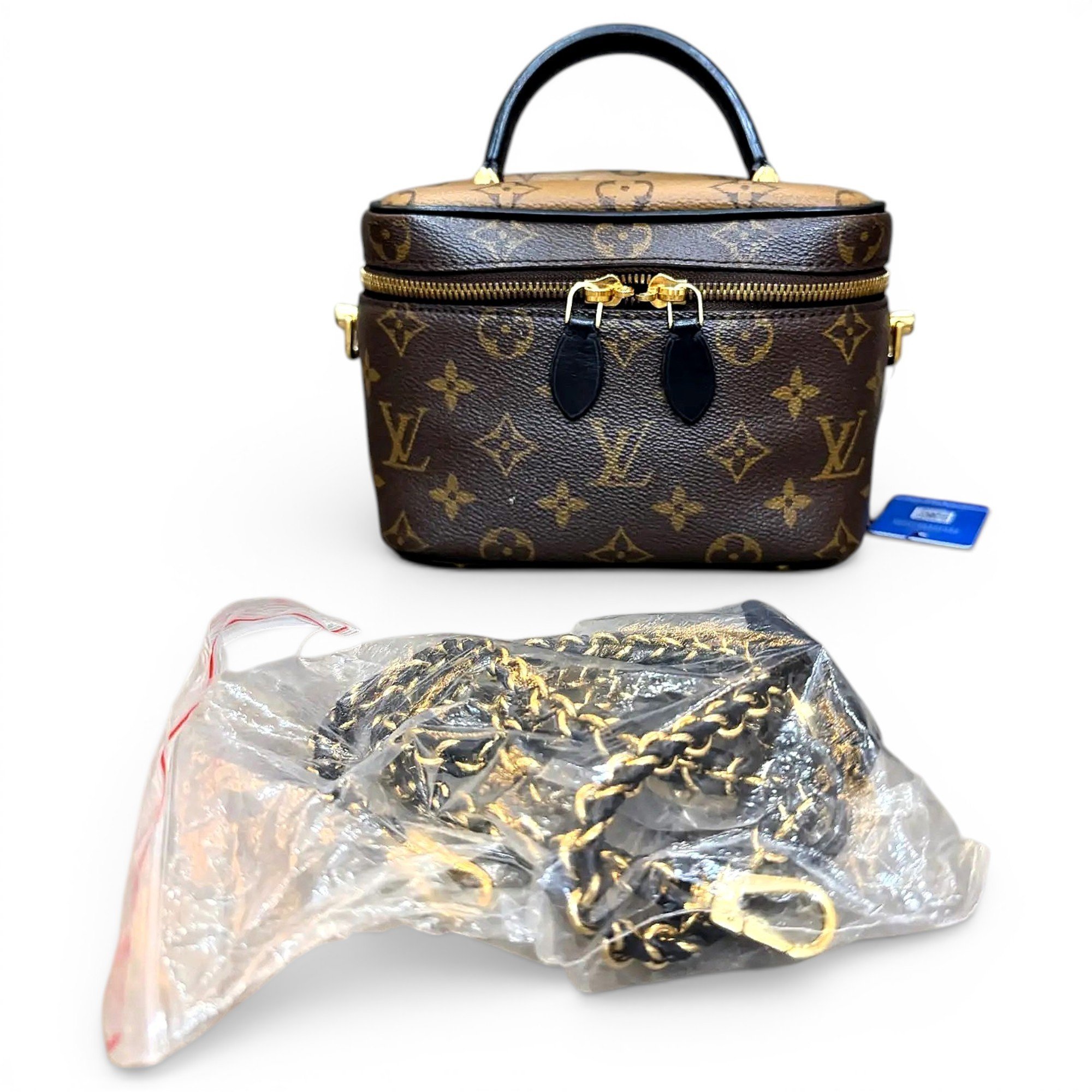 Vanity vinyl handbag