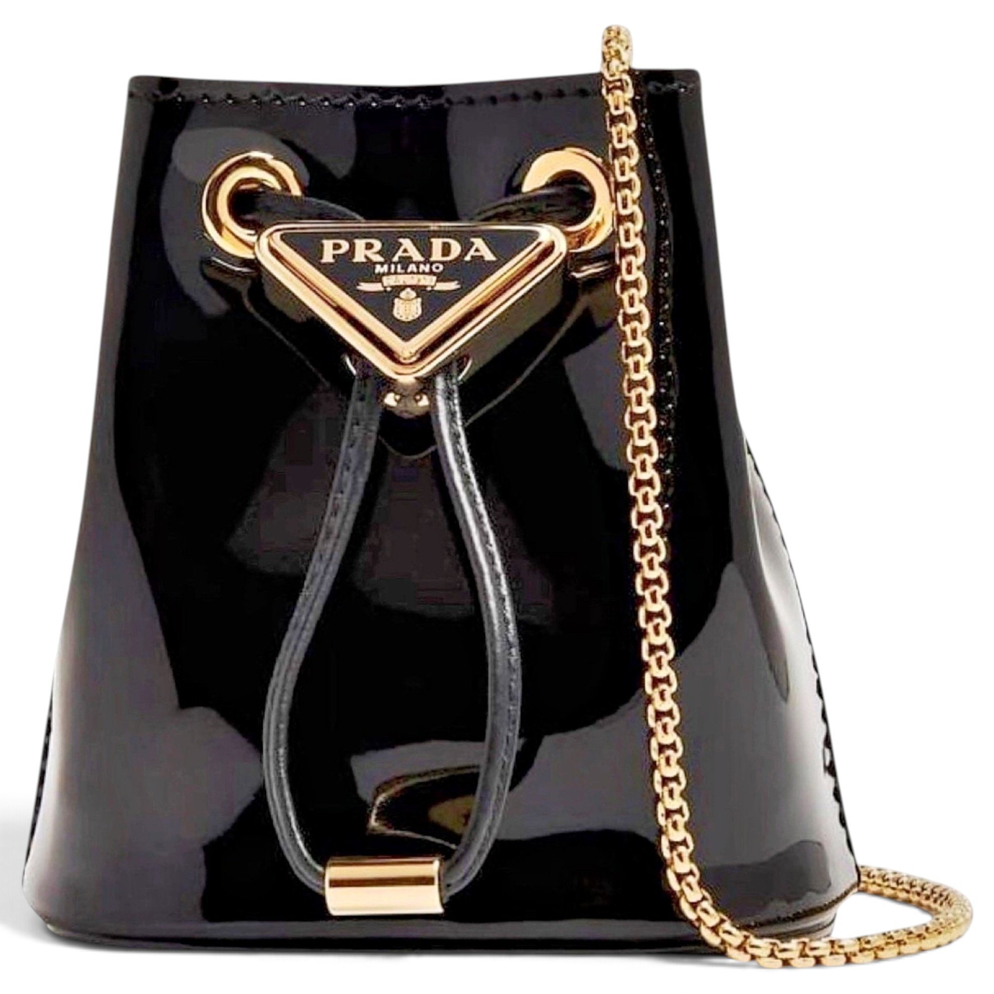 Patent leather crossbody bag