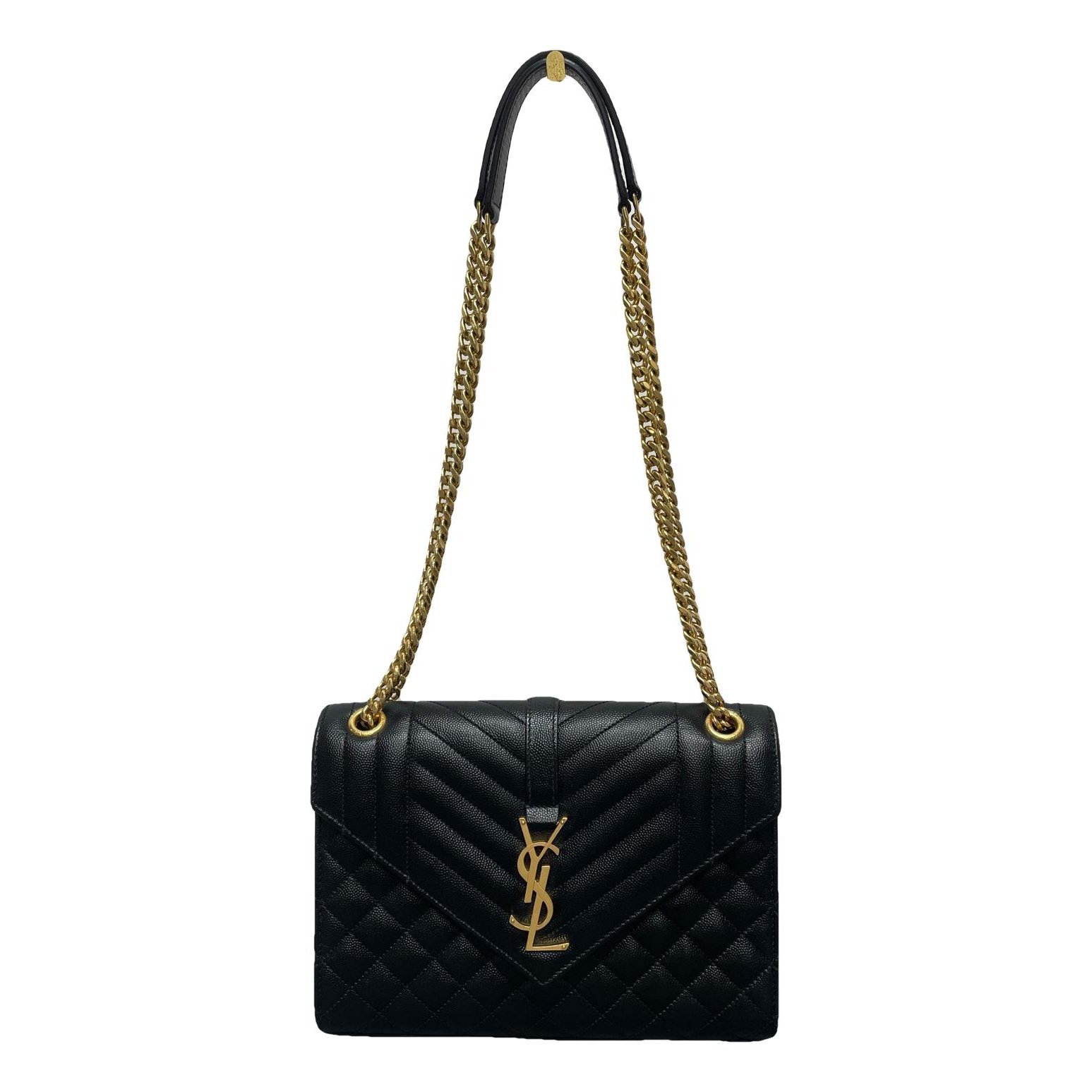 Envelope leather handbag